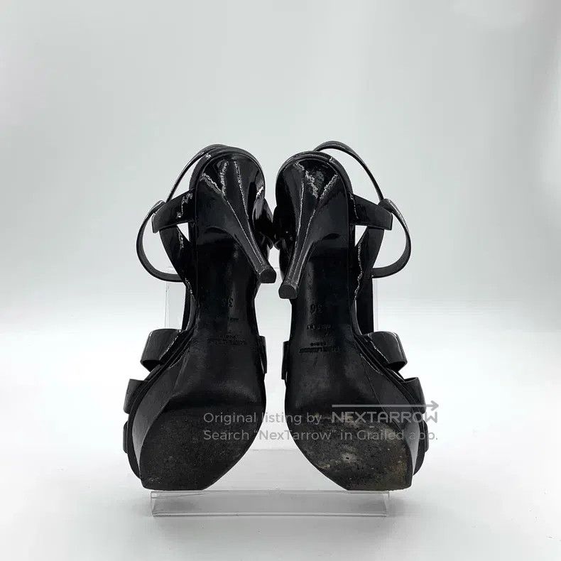 Saint Laurent Paris Saint Laurent Paris Black One Strap Buckle High Heel Sanda Size US 5.5 / IT 35.5 - 5 Thumbnail