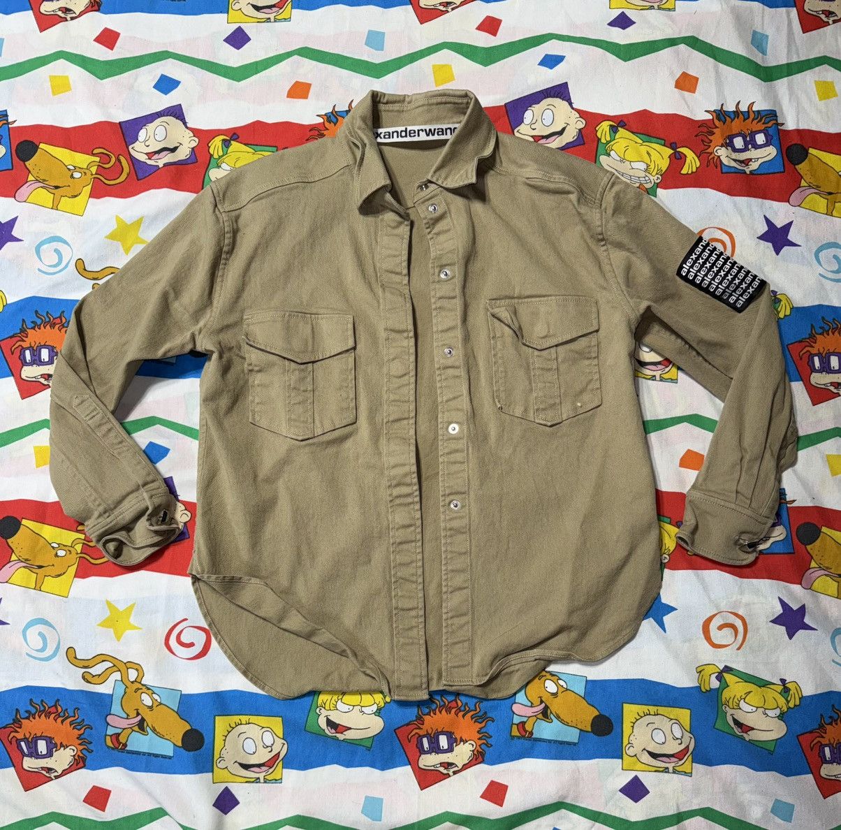 Alexander Wang Alexander Wang Military Work Shirt Button Down Size XS Size US XS / EU 42 / 0 - 1 Thumbnail
