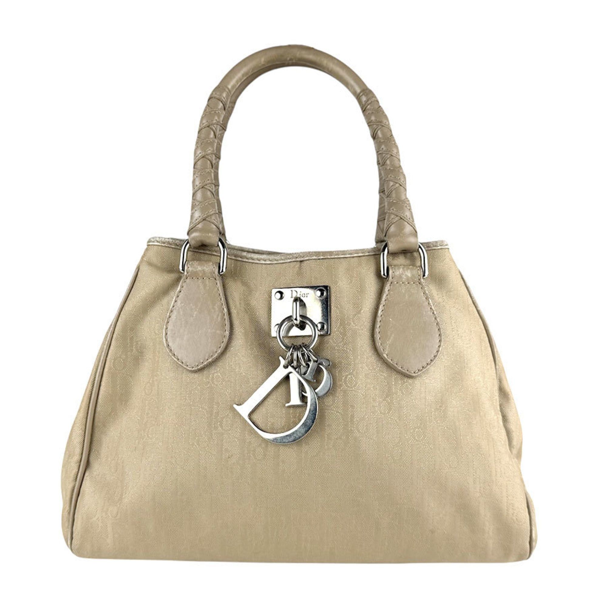 Dior Christian Dior Women's Nylon Canvas Handbag, Beige, Z8135 Size ONE SIZE - 1 Thumbnail