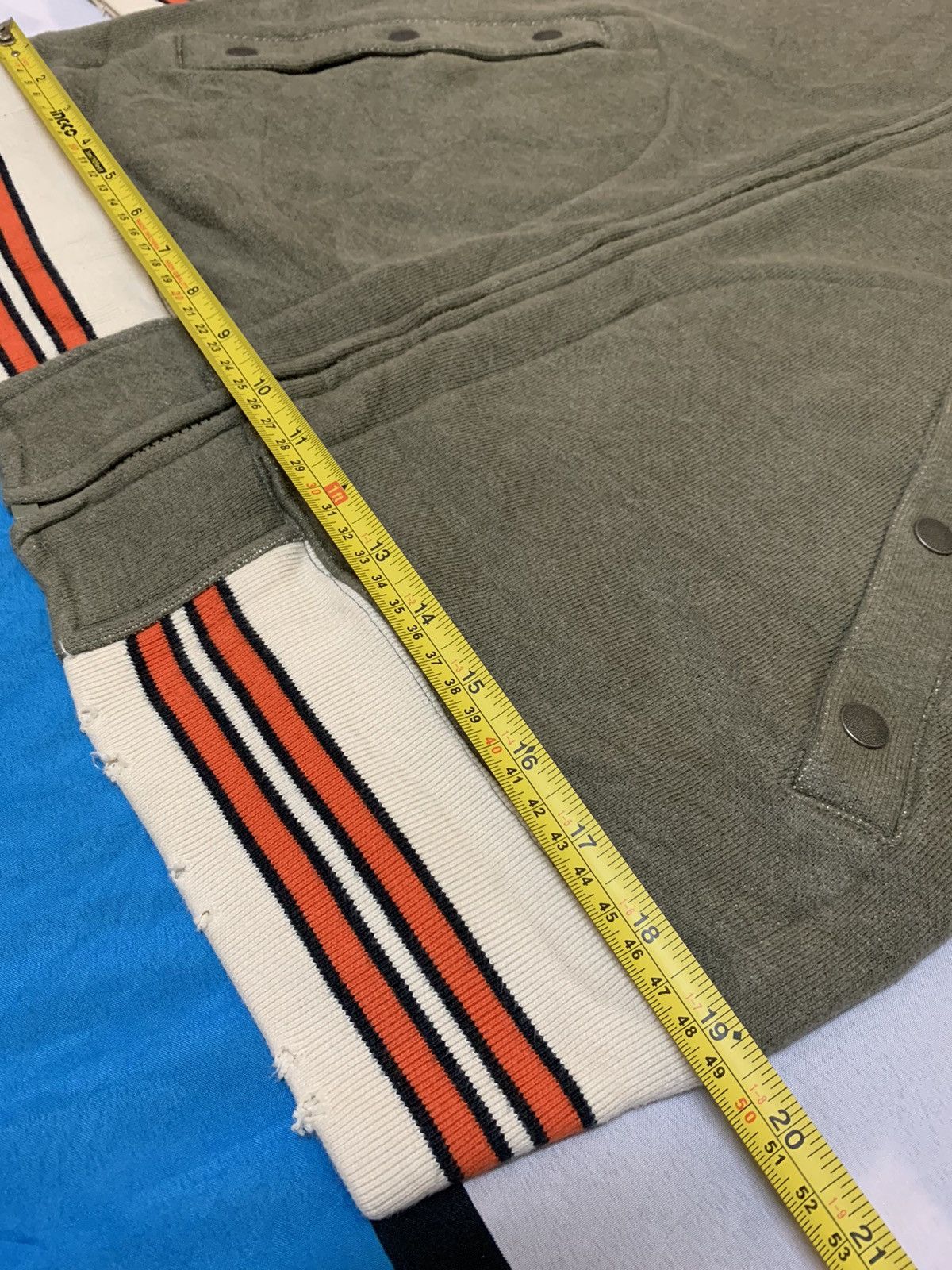 Adidas × Diesel Diesel Sweater Distressed Vtg Streetwear Olive Green Size US M / EU 48-50 / 2 - 13 Thumbnail