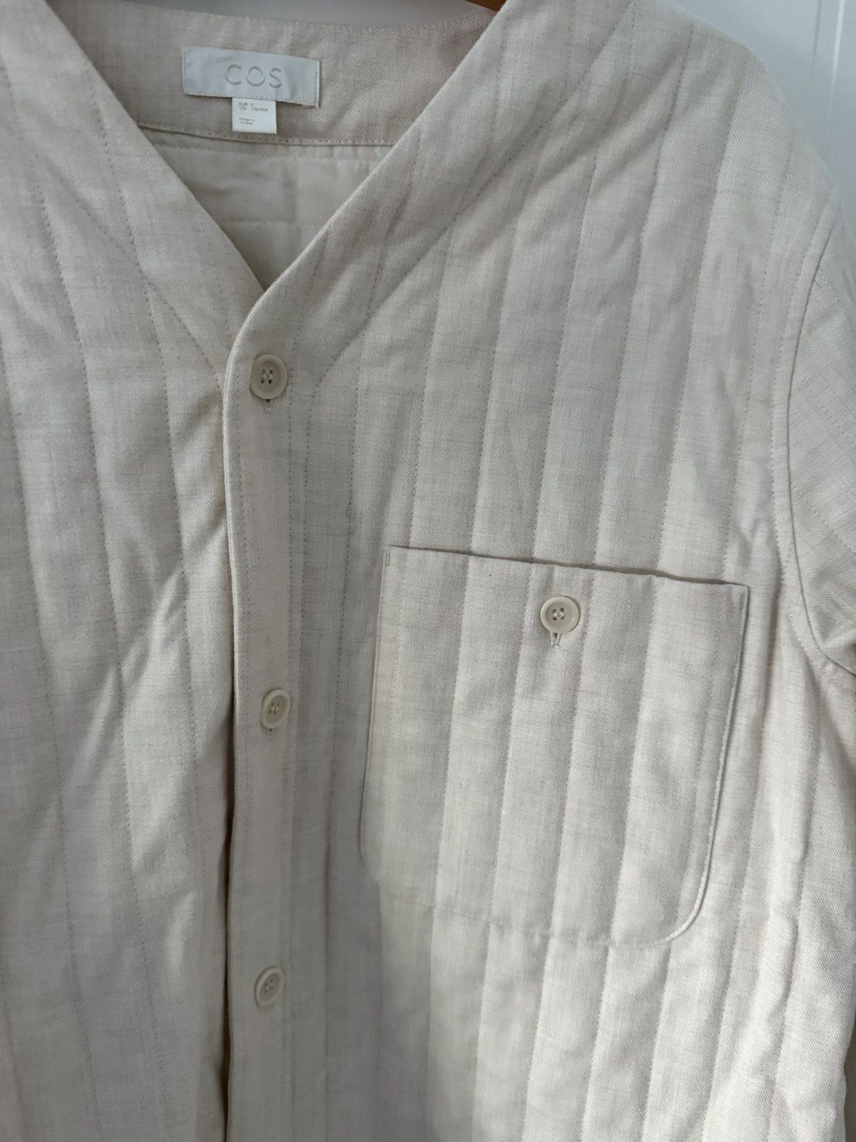 Cos Cos Cotton Cream Light Jacket Size S / US 4 / IT 40 - 4 Thumbnail