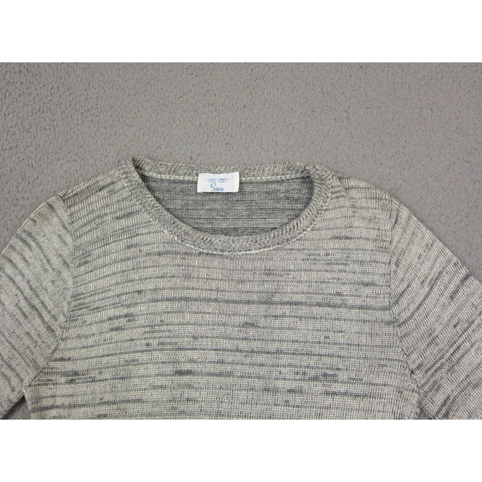 Sears Sears Sweater Womens XS Gray Knit Crew Neck Pullover Vintage 60s 70s 80s All Seasons Ladies Regular Vintage Size S / US 4 / IT 40 - 2 Thumbnail