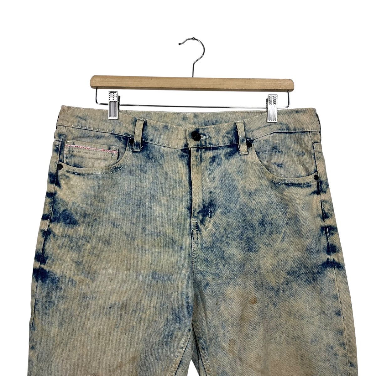 Japanese Brand Vintage Navy Jeans 1936 Acid Wash Denim Size US 34 / EU 50 - 2 Thumbnail