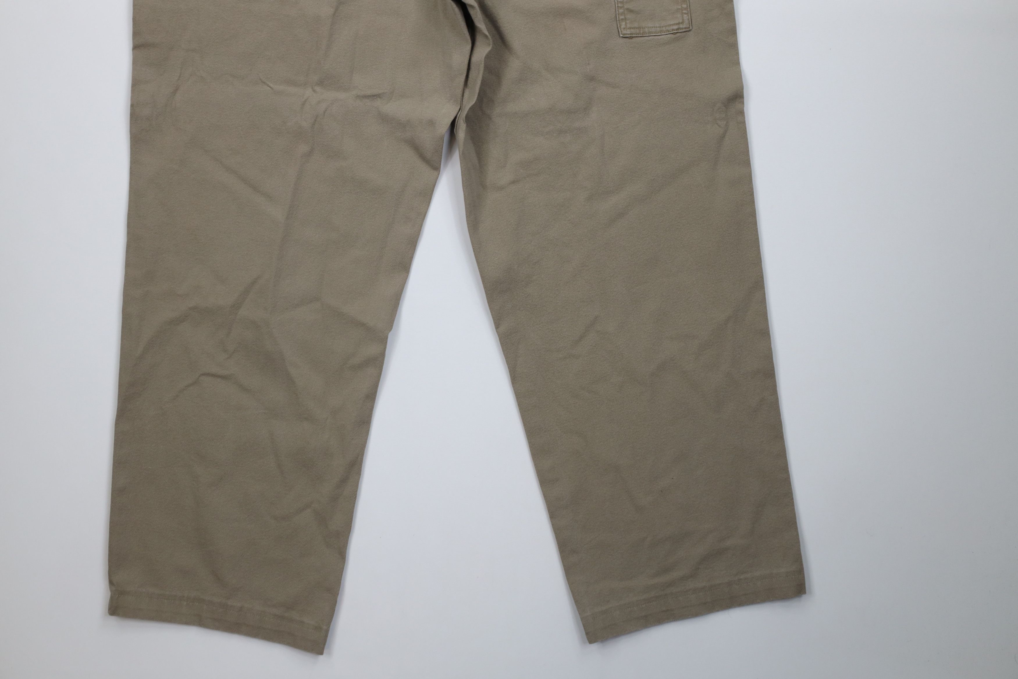 Cabelas Vintage Cabals Stretch Canvas Wide Leg Cargo Pants Beige Size US 40 / EU 56 - 11 Thumbnail