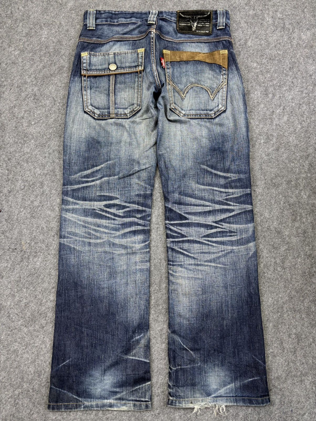 Edwin 💥Thrashed💥Sick Edwin Raw Fades Bush Denim F940 Size US 32 / EU 48 - 24 Thumbnail