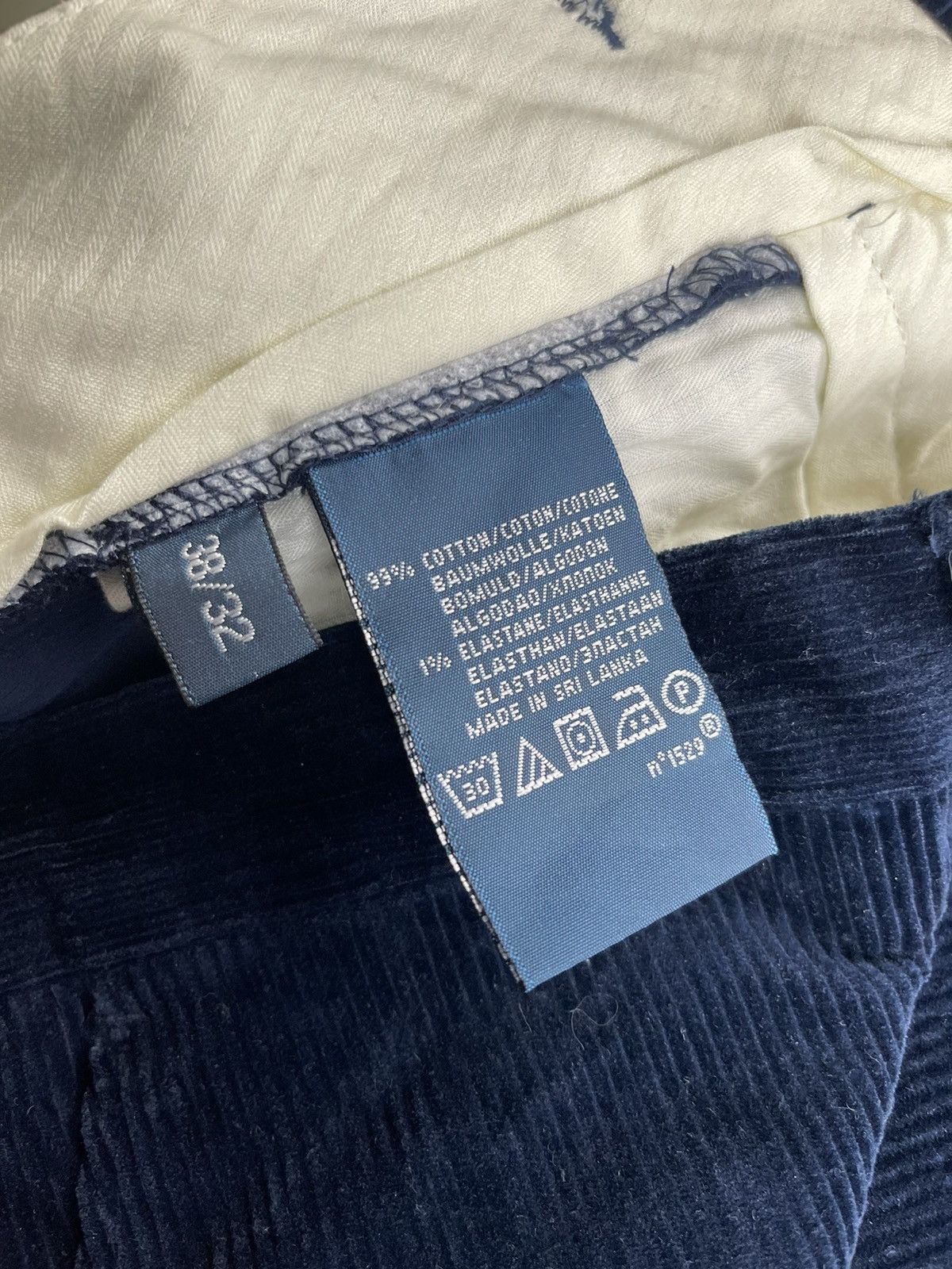 Polo Ralph Lauren Ralph Lauren Blue Luxury Preston Fit Corduroy Pants Size US 38 / EU 54 - 12 Thumbnail