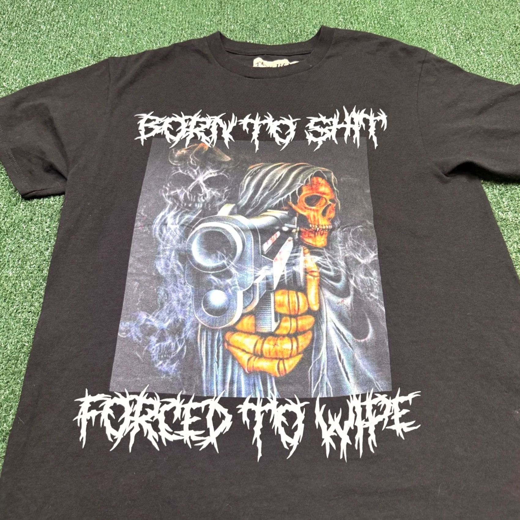 Vintage Teen Hearts Graphic T Shirt Men's Size M Black Short Sleeve Grim Reaper Goth Tee Size US M / EU 48-50 / 2 - 2 Thumbnail