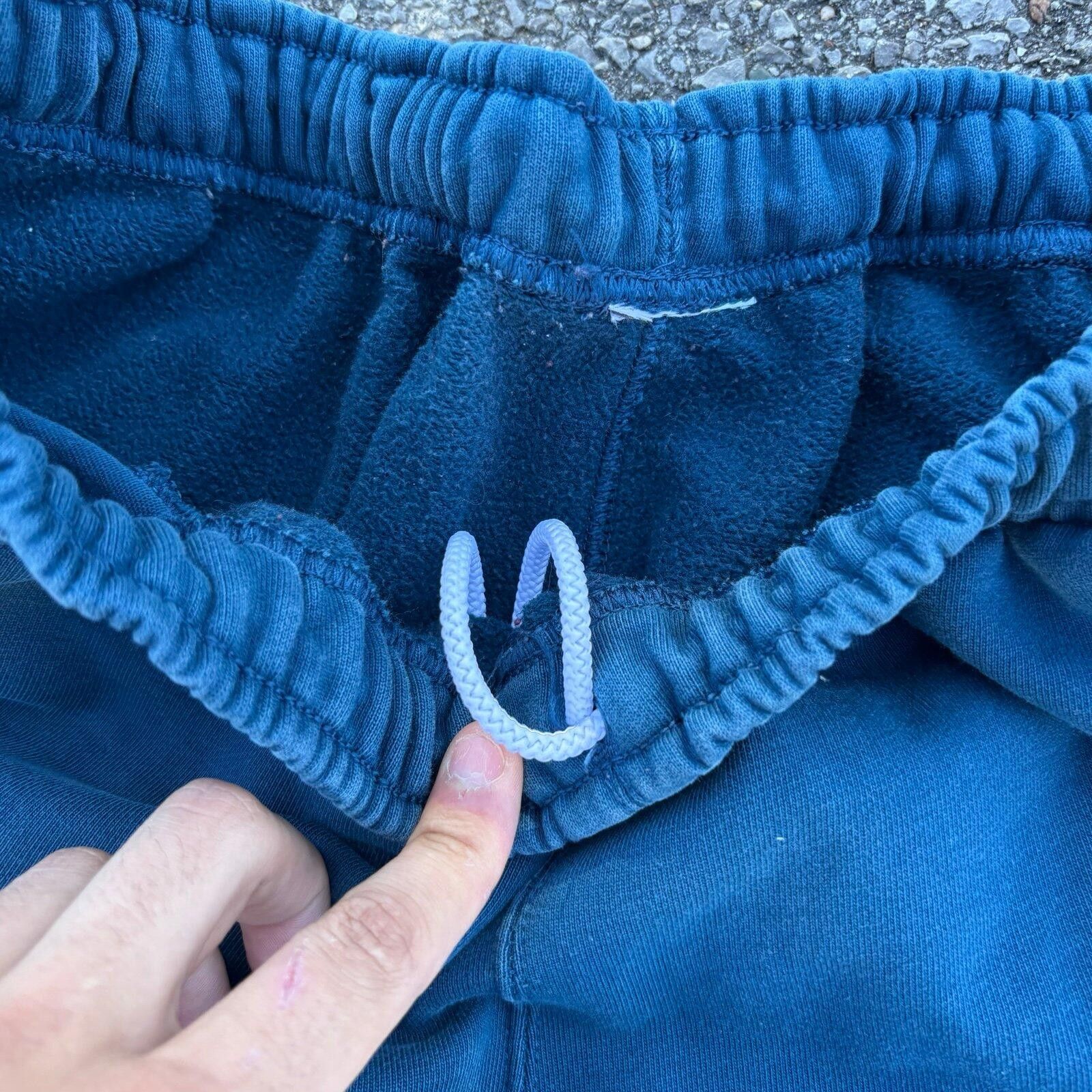 Nike Y2K baggy Blue Nike sweatpants Size US 36 / EU 52 - 4 Thumbnail