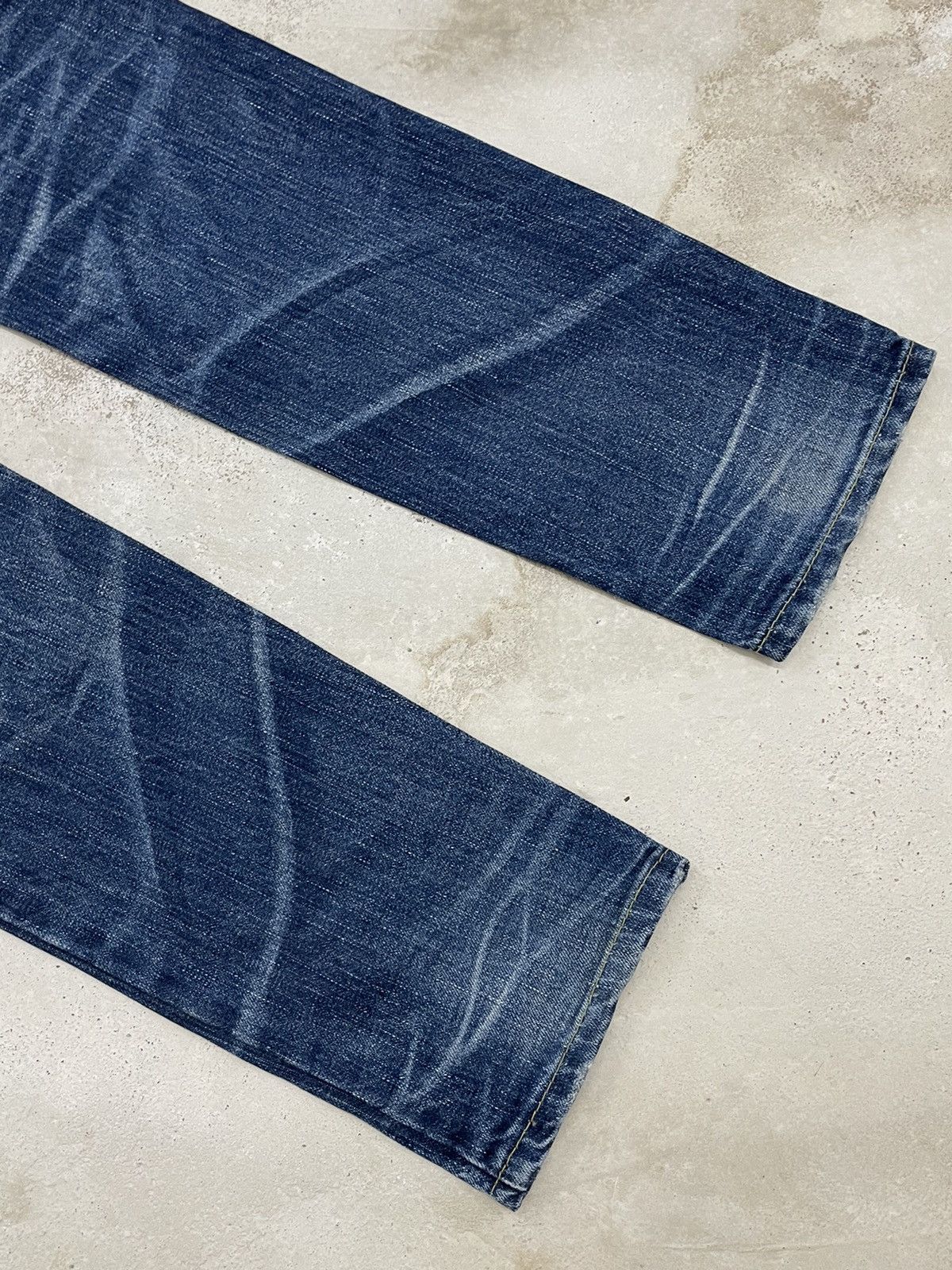 Designer Lolita Club Giraffe Distressed Whisker Style Japanese Denim Size US 29 - 12 Thumbnail