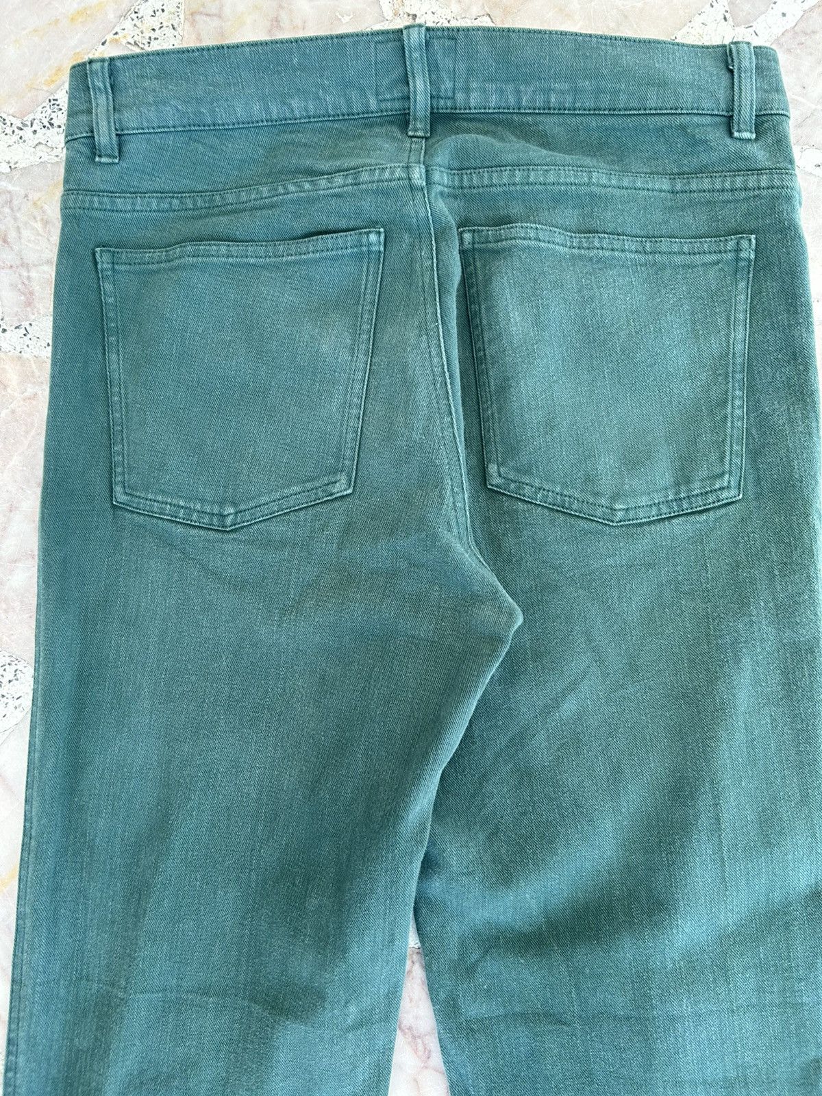 agnes b. Agnes B Homme Vintage Green Trousers Size US 30 / EU 46 - 9 Thumbnail