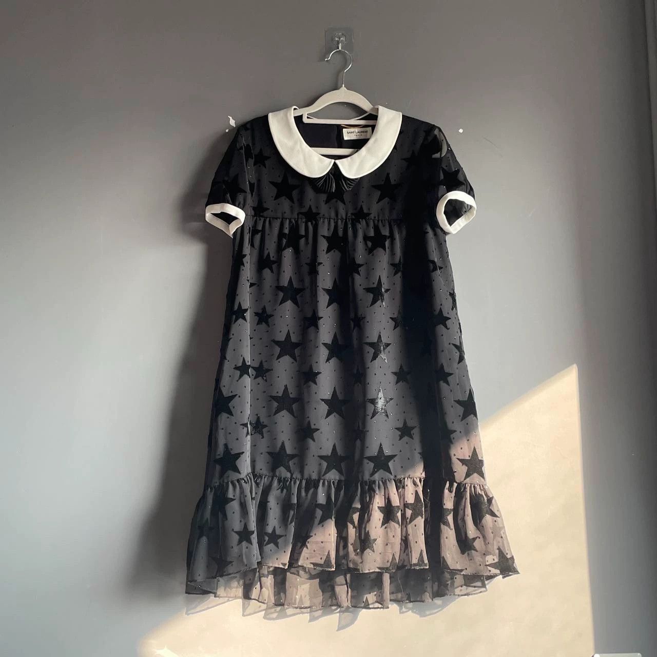 Saint Laurent Paris Black Star Dress