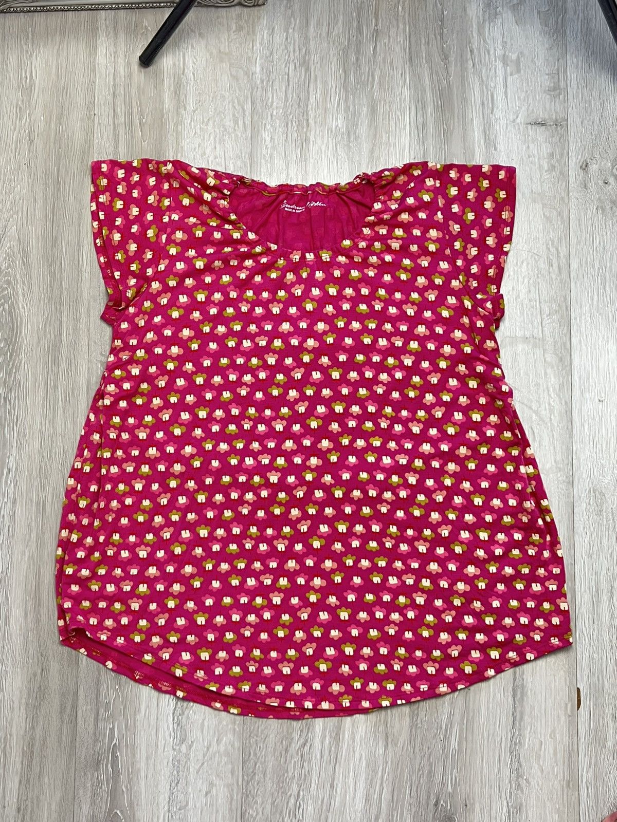 Gudrun Sjoden Gudrun Sjoden Floral Pink Lyocell Tunic Size M / US 6-8 / IT 42-44 - 1 Thumbnail