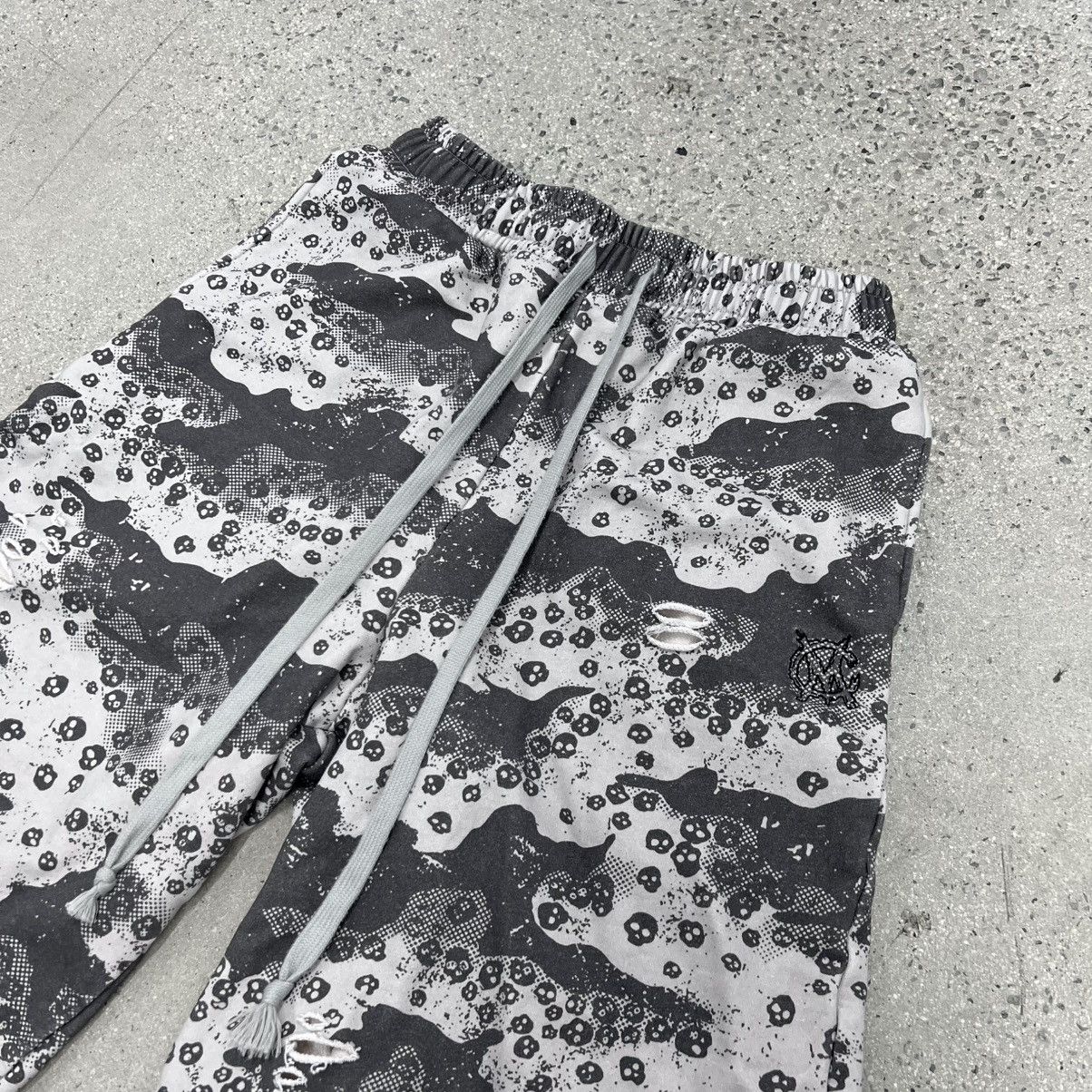 Japanese Brand Catacomb Camo Grey Baggy Sweatpants Size US 36 / EU 52 - 2 Thumbnail