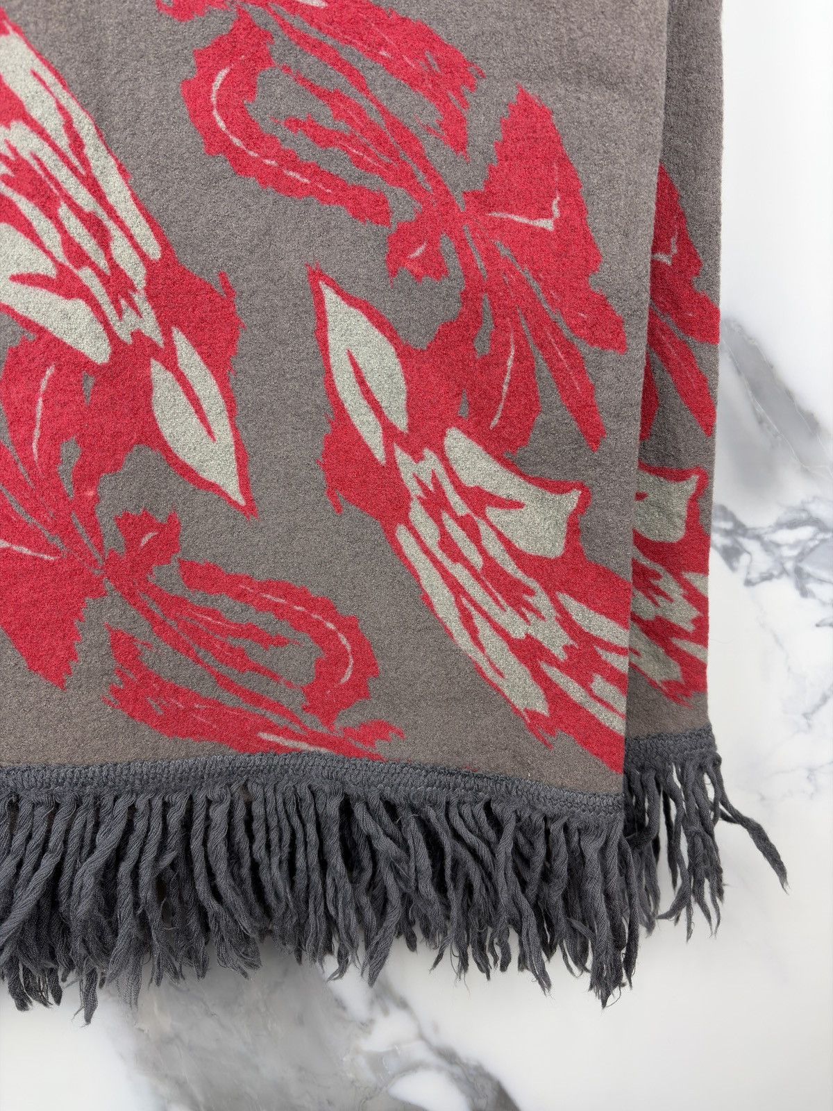 Undercover AW97 Undercover Red Leaf Tassel Scarf Stole Size ONE SIZE - 10 Thumbnail