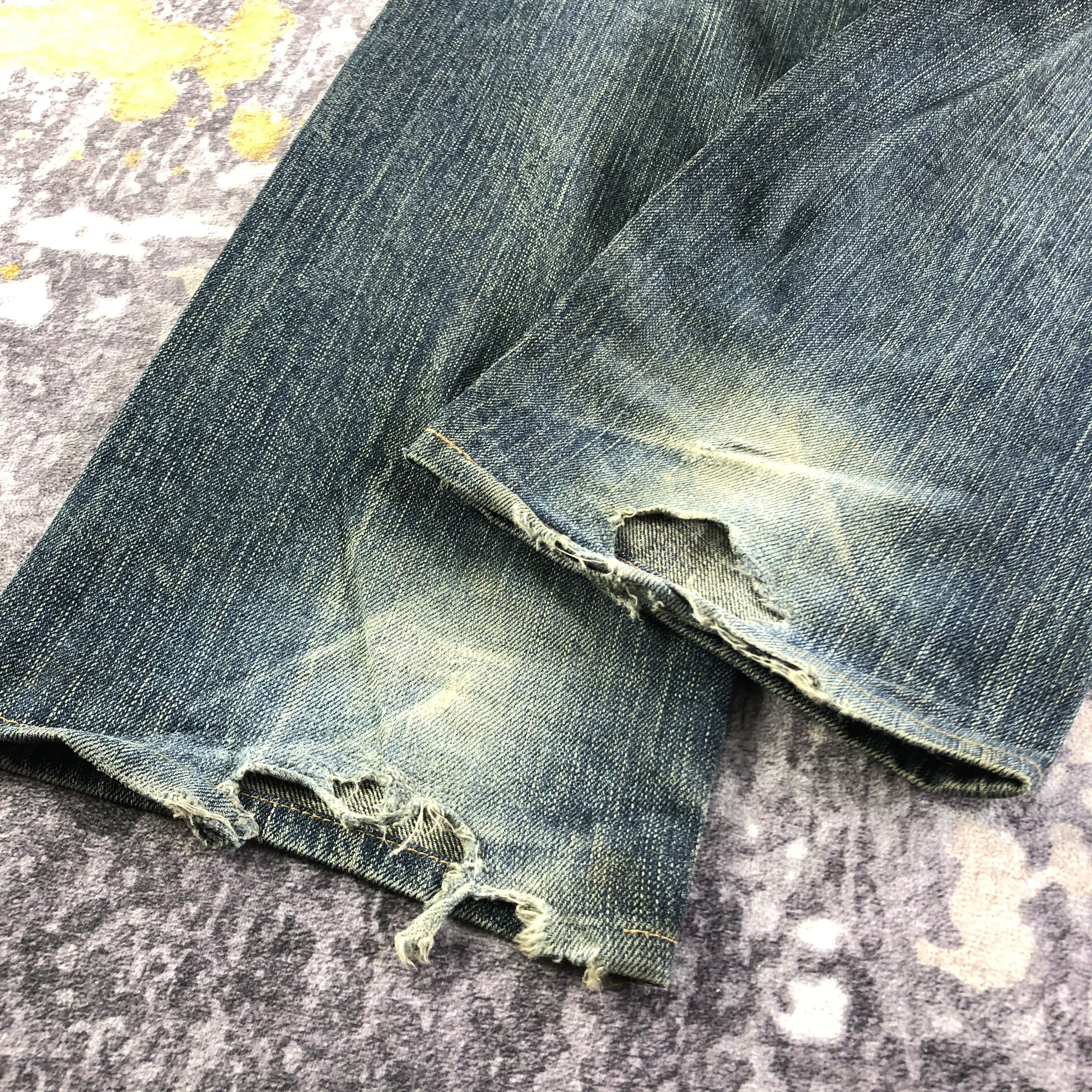 Edwin Vintage Distress Edwin 505 Selvedge Jeans-JM3565 Size US 34 / EU 50 - 4 Thumbnail