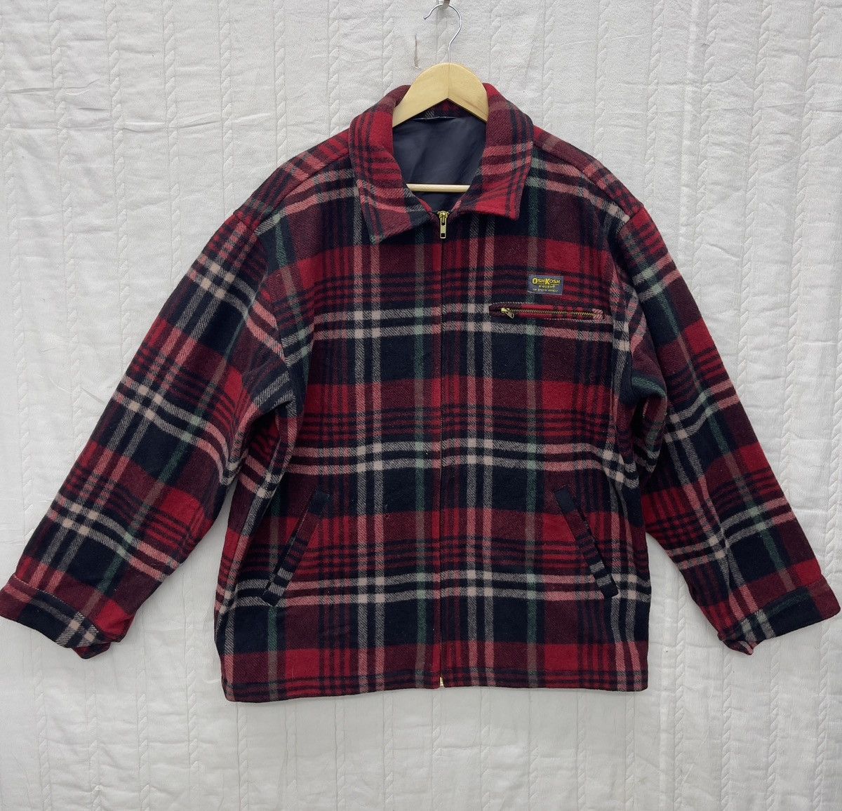 Japanese Brand × Oshkosh × Vintage STEALS💥VTG OSHKOSH B’GOSH WOOL JACKET TARTANS Size US L / EU 52-54 / 3 - 1 Thumbnail