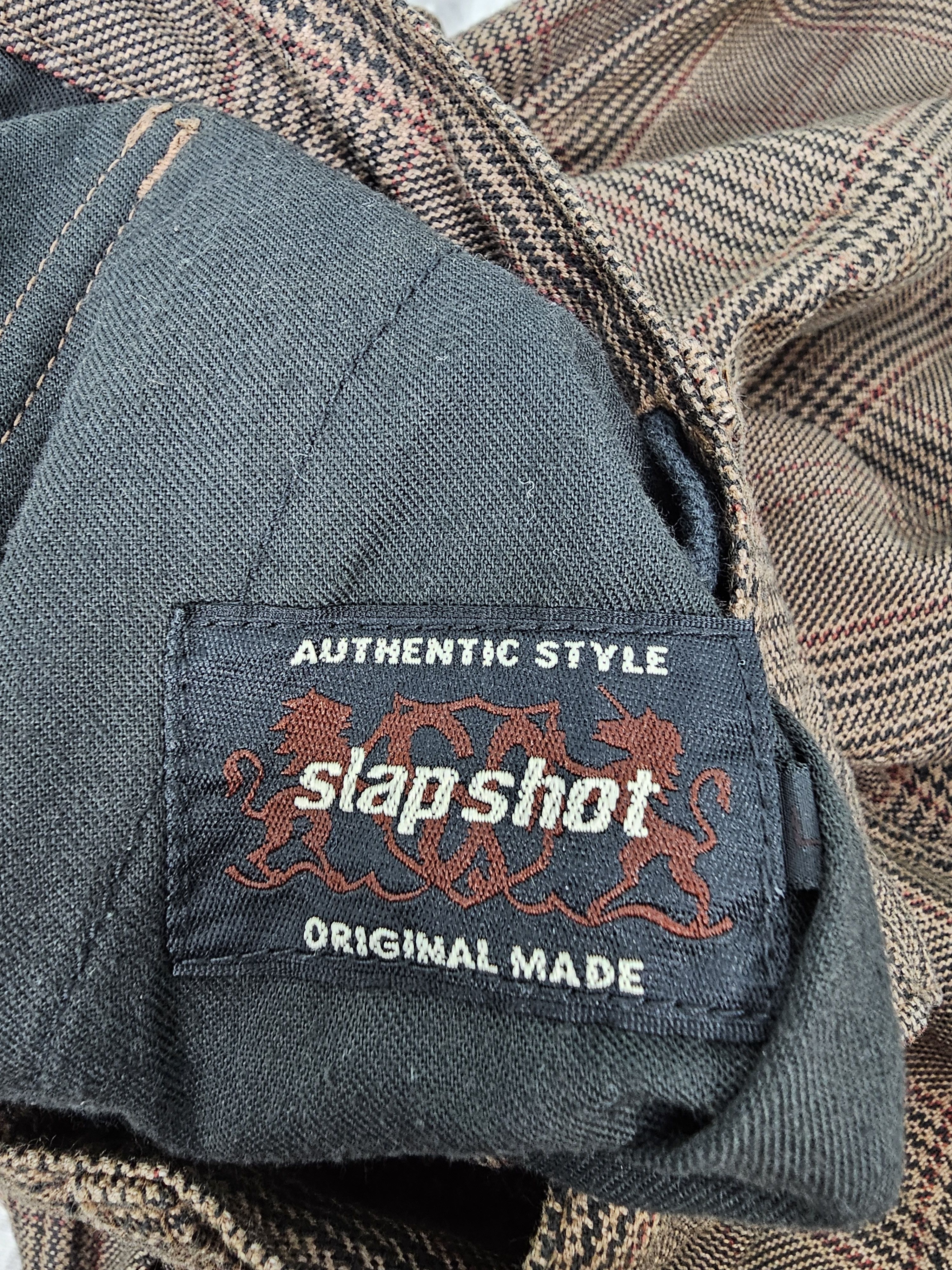 Japanese Brand SLAP SHOT Plaid Checked Bondage Punk Design Jeans JB0236 Size US 34 / EU 50 - 13 Thumbnail