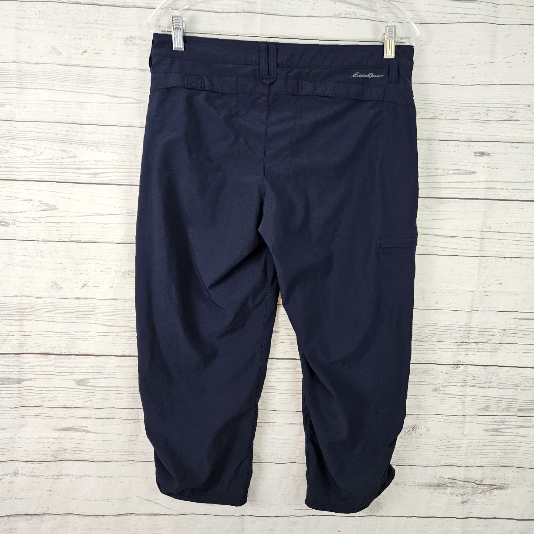 Eddie Bauer Eddie Bauer Womens Cropped Cargo Pants Sz 6 Blue Mid Rise Size 28" / US 6 / IT 42 - 3 Thumbnail