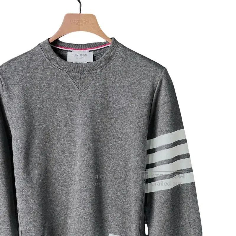 Thom Browne Thom Browne Gray Cotton Logo Long Sleeve Sweatshirt . Size US L / EU 52-54 / 3 - 3 Thumbnail