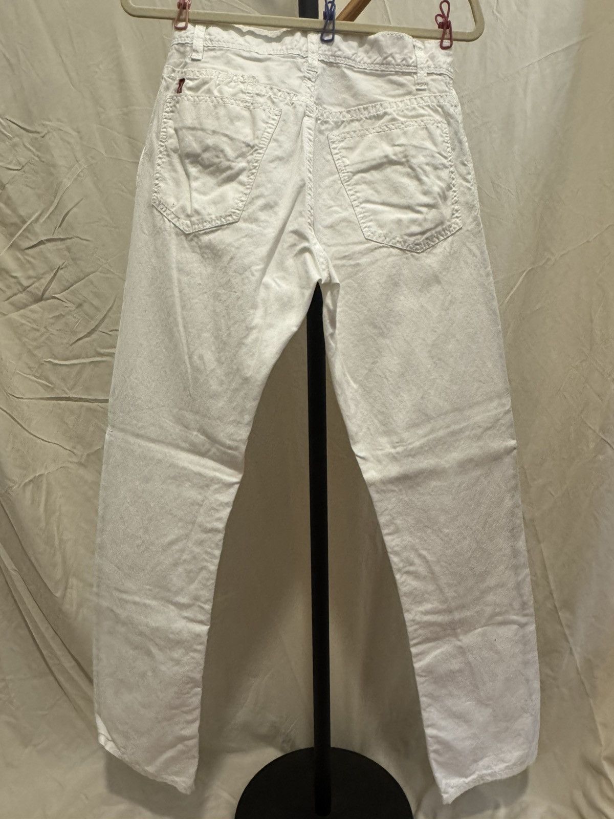 Howe Howe Vintage Creative Workforce - White Straight Leg Pants Size US 31 - 2 Thumbnail