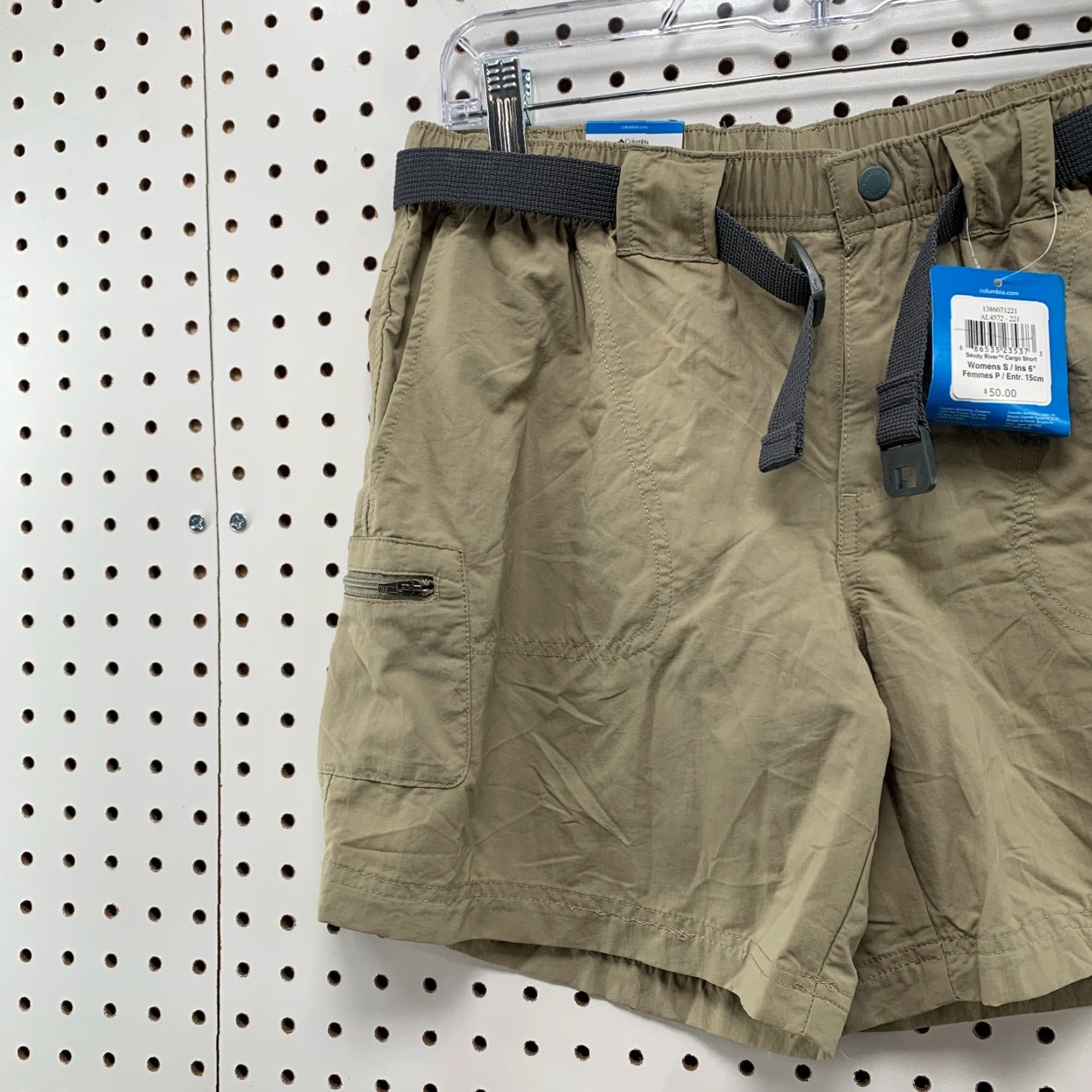 Vintage VINTAGE Columbia Hiking Shorts Women’s Small Beige Outdoor Cargo Belted 90s NWT Size 28" / US 6 / IT 42 - 3 Thumbnail