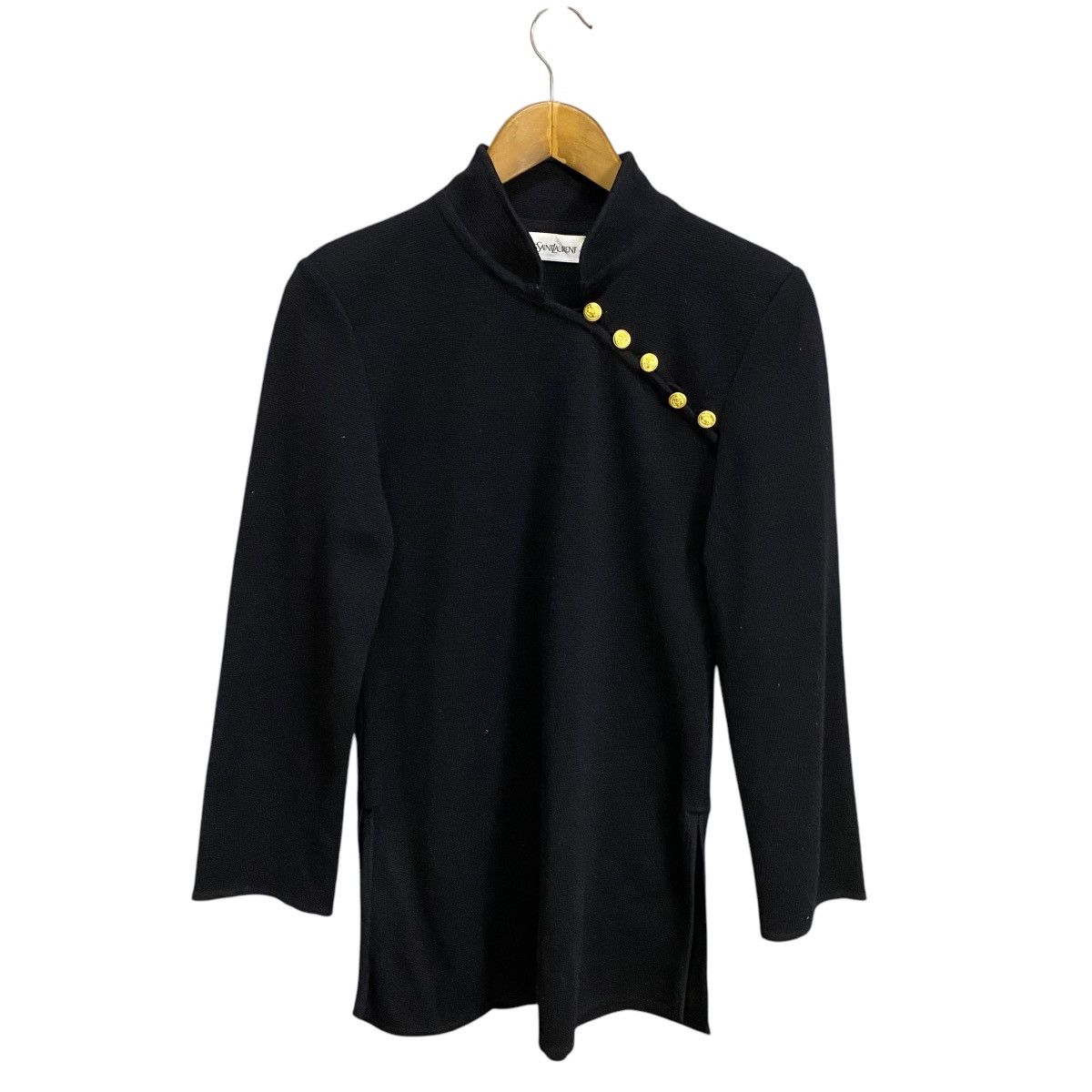 Yves Saint Laurent Yves Saint Laurent Assymmetrical bottom neck blouse Size S / US 4 / IT 40 - 1 Thumbnail