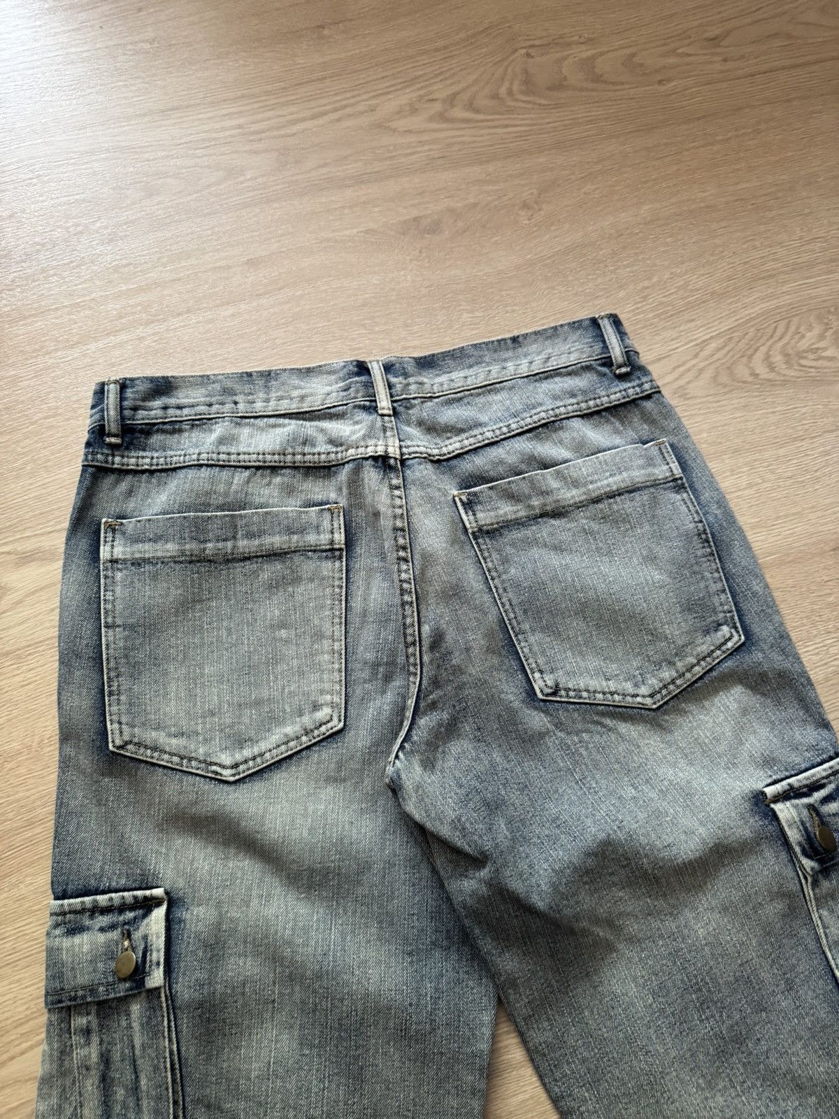 Japanese Brand Vintage 00’s Workwear Baggy y2k Cargo Jeans Denim Pants Size US 36 / EU 52 - 4 Thumbnail