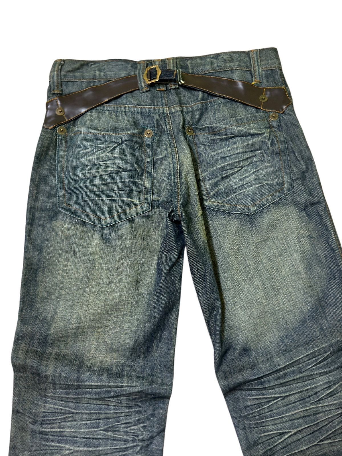 Hysteric Glamour × Japanese Brand × Vintage JEANS DE ART HONEY COMP STYLE BACK BUCKLE DENIM Size US 32 / EU 48 - 10 Thumbnail