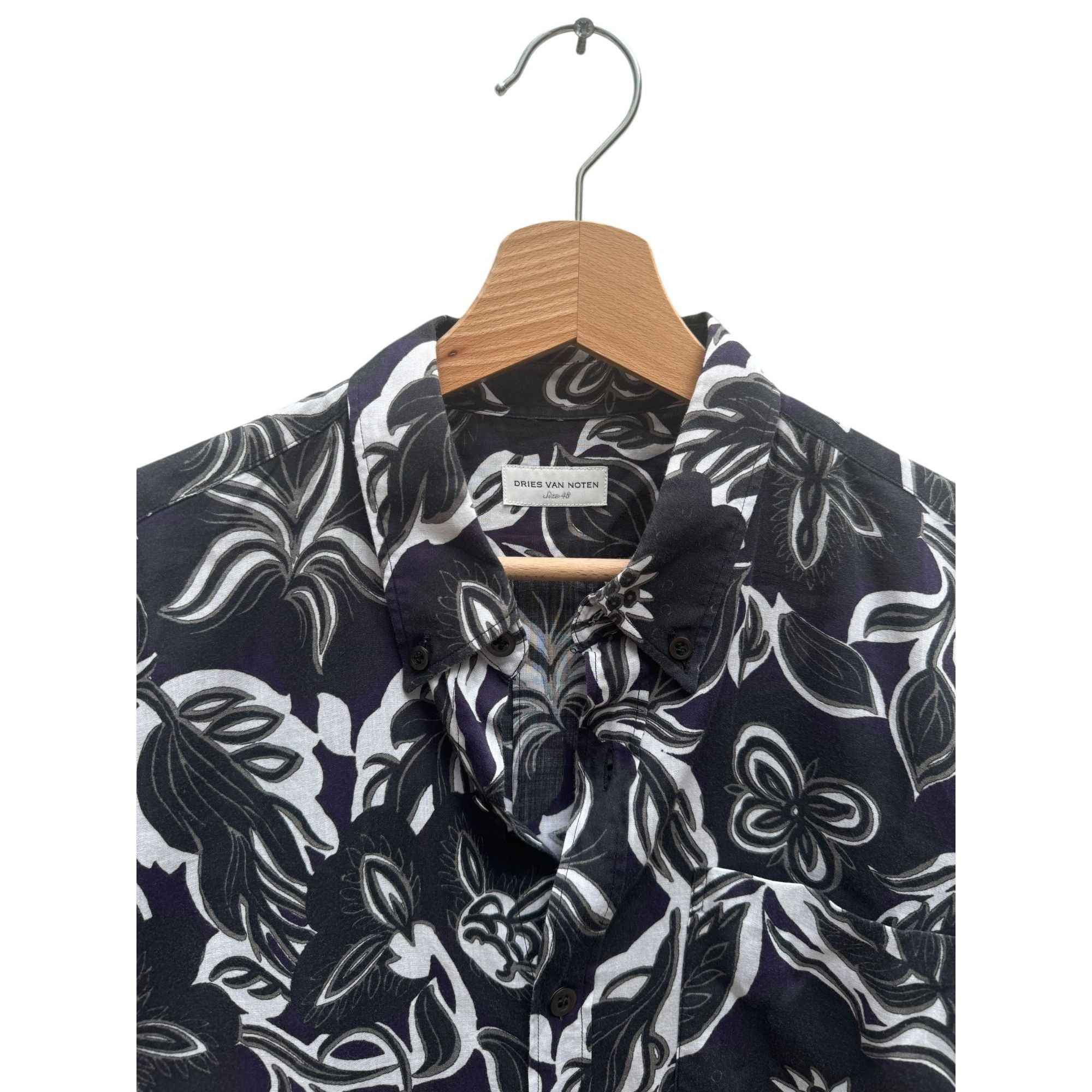 Dries Van Noten Floral Cotton Shirt Size US S / EU 44-46 / 1 - 3 Thumbnail