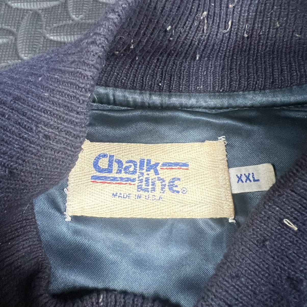 NFL × Vintage 1980s Chicago Bears chalk line varsity jacket Size US XXL / EU 58 / 5 - 4 Thumbnail
