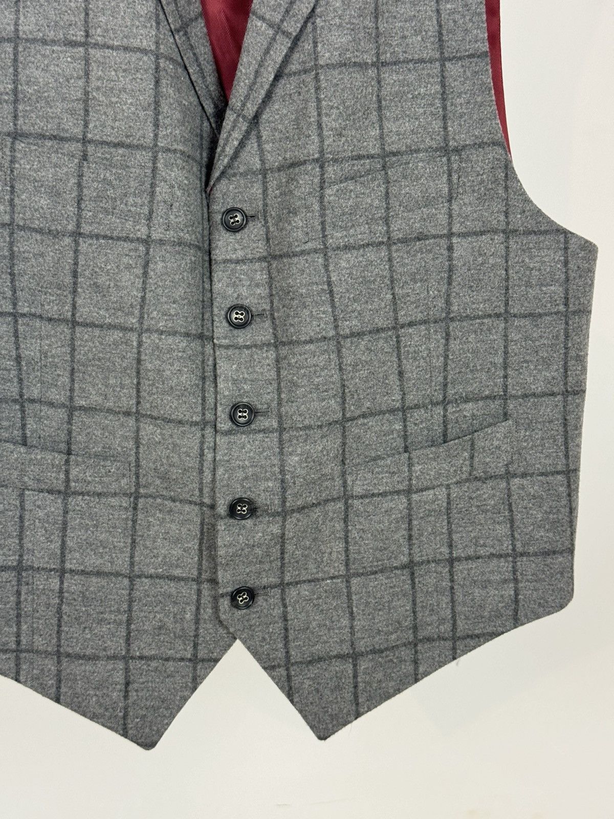 Hardy Amies Elegant Waistcoat - Savile Row London 30% wool 30% rayon Size 42R - 3 Thumbnail