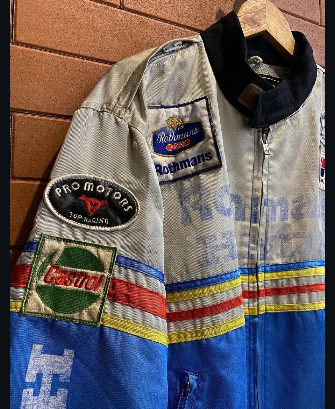 Honda × Vintage Vintage Rothmans Promotor Patched Racing Jacket Size US L / EU 52-54 / 3 - 4 Thumbnail