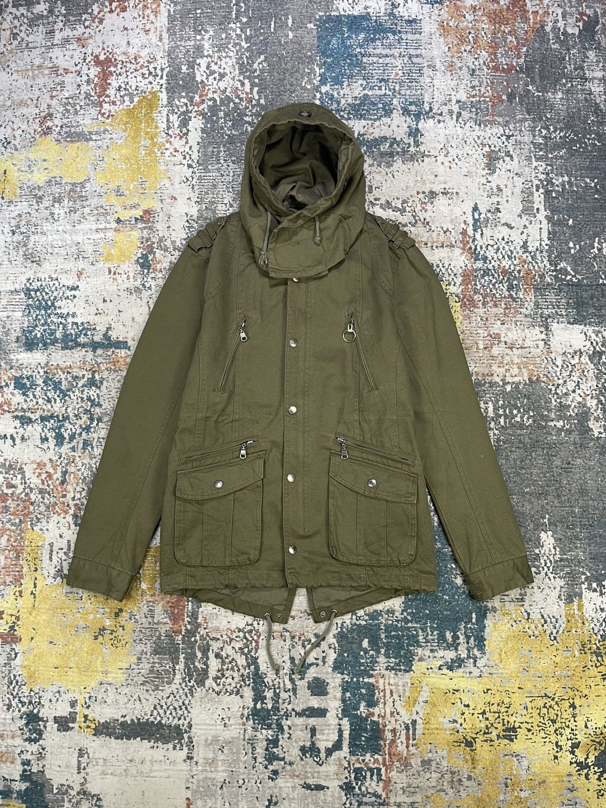 In The Attic Y2k In The Attic Apocalypse Style Bono Hoodie Jacket Size US M / EU 48-50 / 2 - 6 Thumbnail