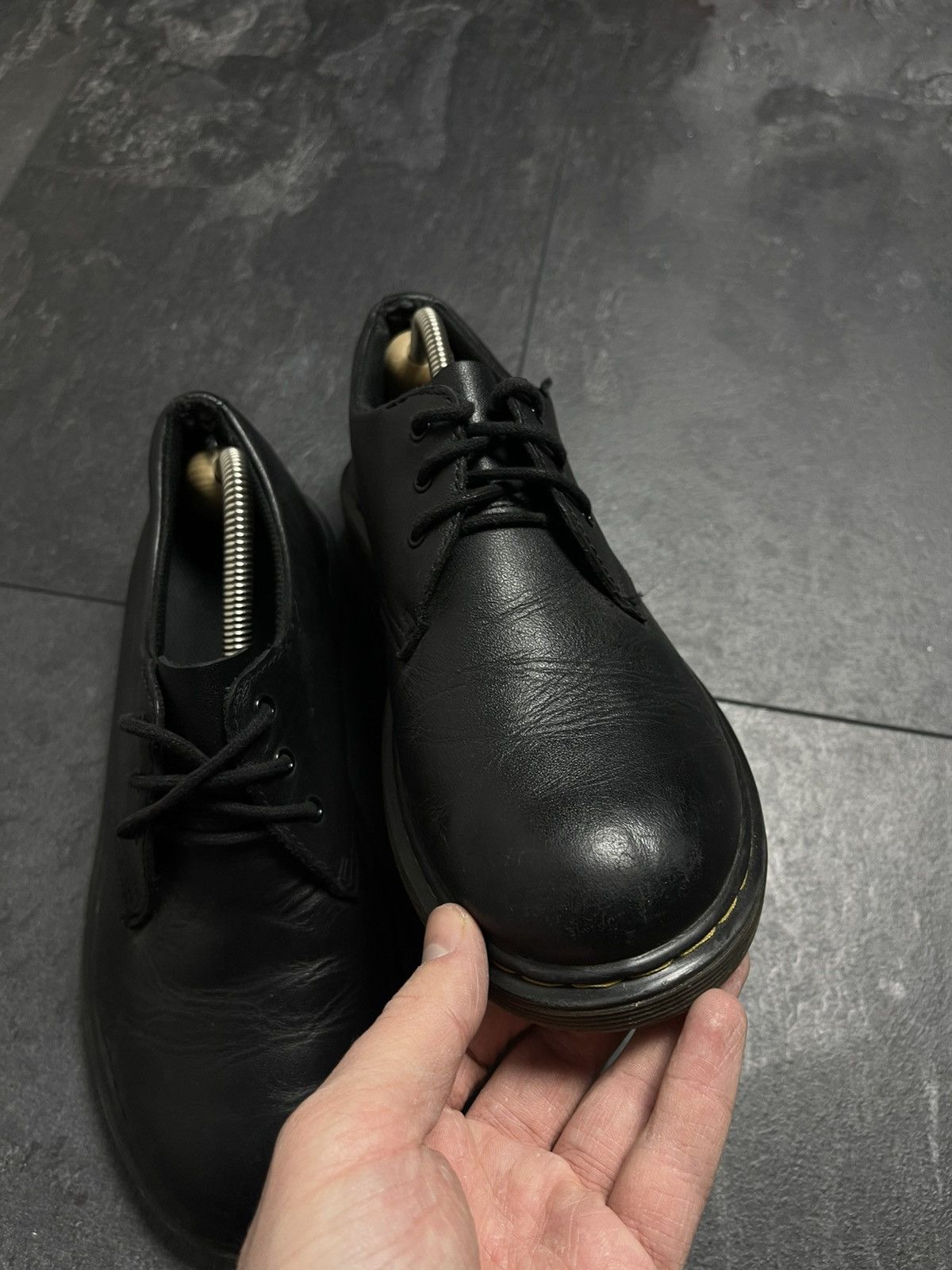 Dr. Martens × Vintage Dr Martens Oxford Shoes Black 1461 Smooth Leather Casual Size US 6 / EU 39 - 6 Thumbnail