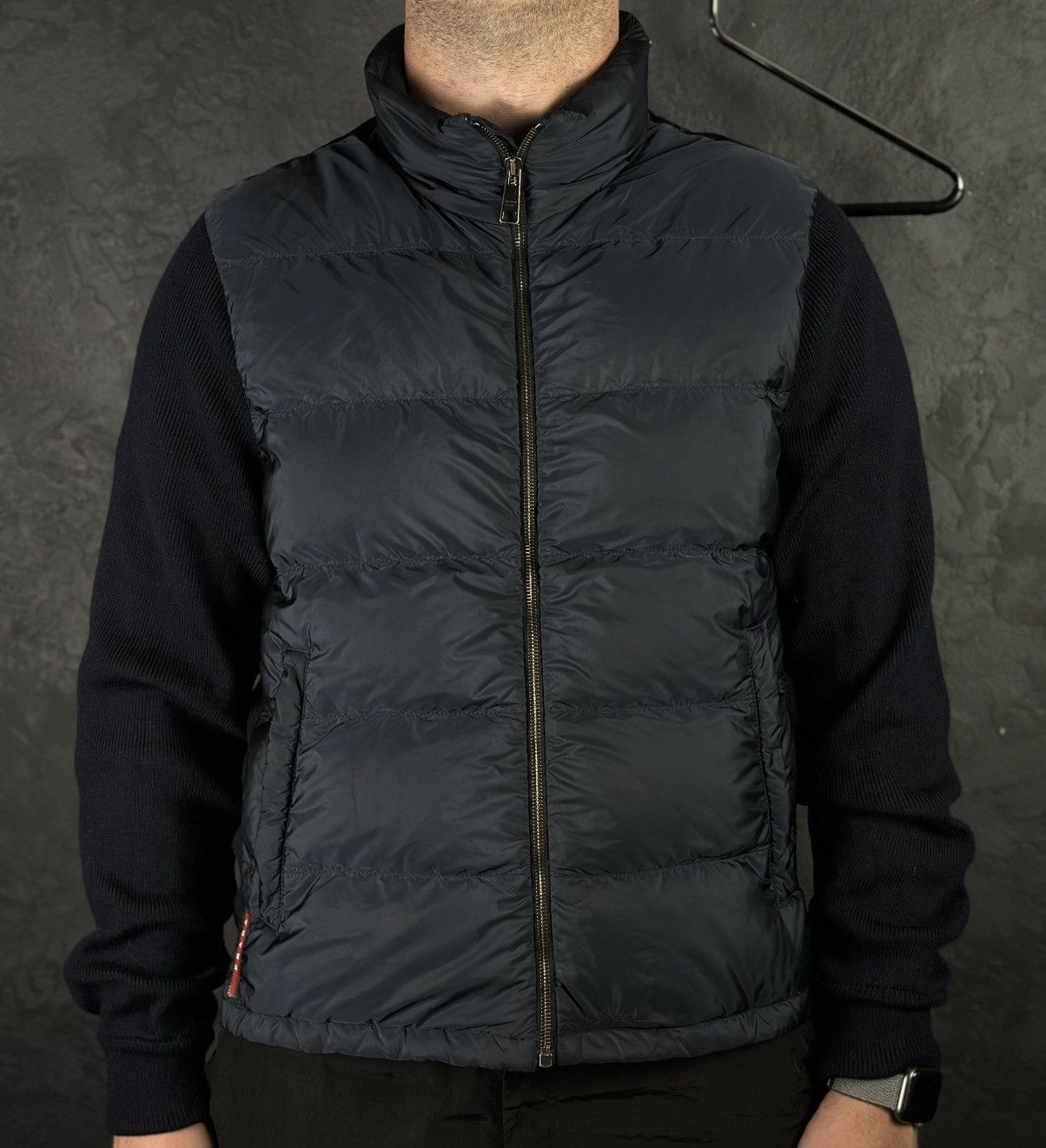 Prada Prada Red Tab Designer Down Puffer Jacket Wool Nylon Men’s Size US M / EU 48-50 / 2 - 3 Thumbnail