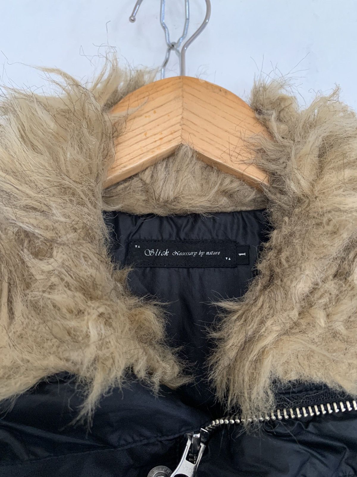 14th Addiction × If Six Was Nine × Slick Slick nylon fur collar down vest Size US S / EU 44-46 / 1 - 7 Thumbnail