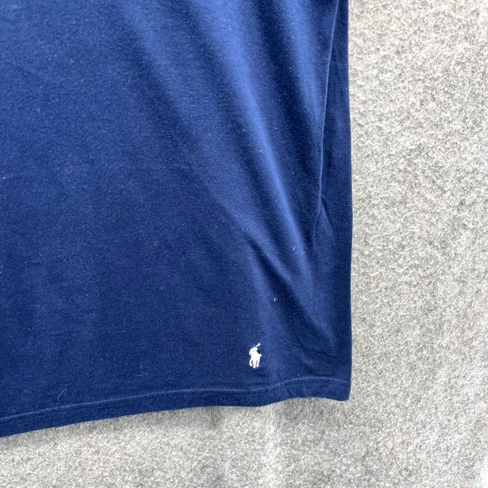 Polo Ralph Lauren Polo Ralph Lauren Shirt Mens Large Navy Blue Crewneck Cotton Pony Tee Size US L / EU 52-54 / 3 - 7 Thumbnail