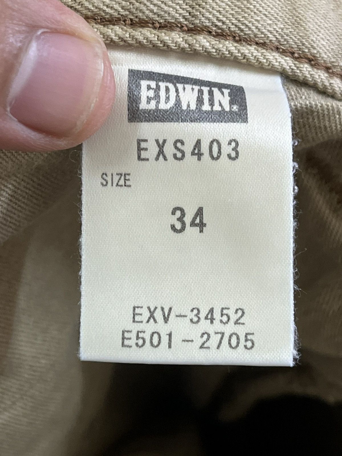 Edwin × Japanese Brand Vintage Edwin Tan Exclusive Vintage Distressed Denim Size US 35 - 8 Thumbnail