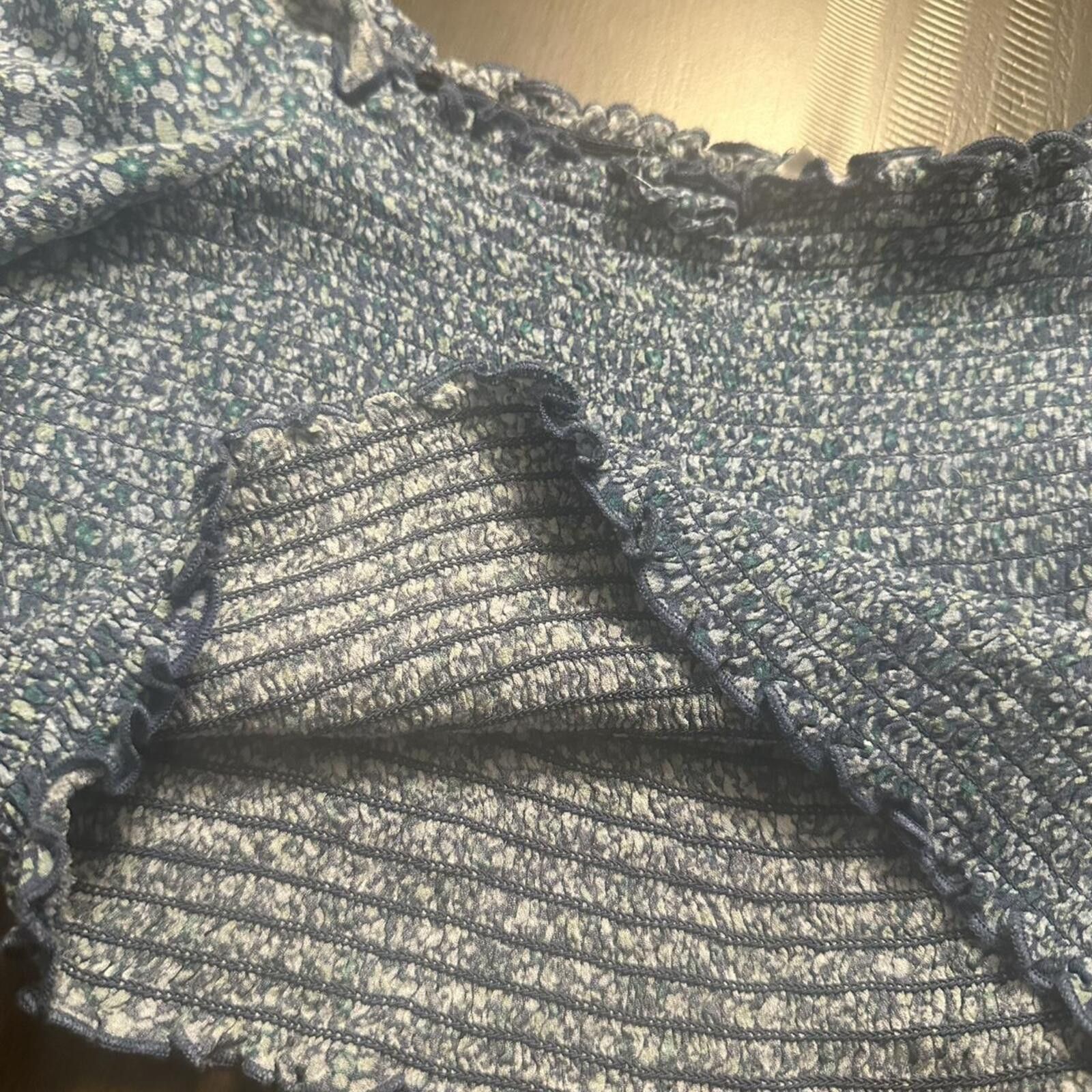 Other Aerie Women's Blue and Multi Crop-top Size S / US 4 / IT 40 - 4 Thumbnail