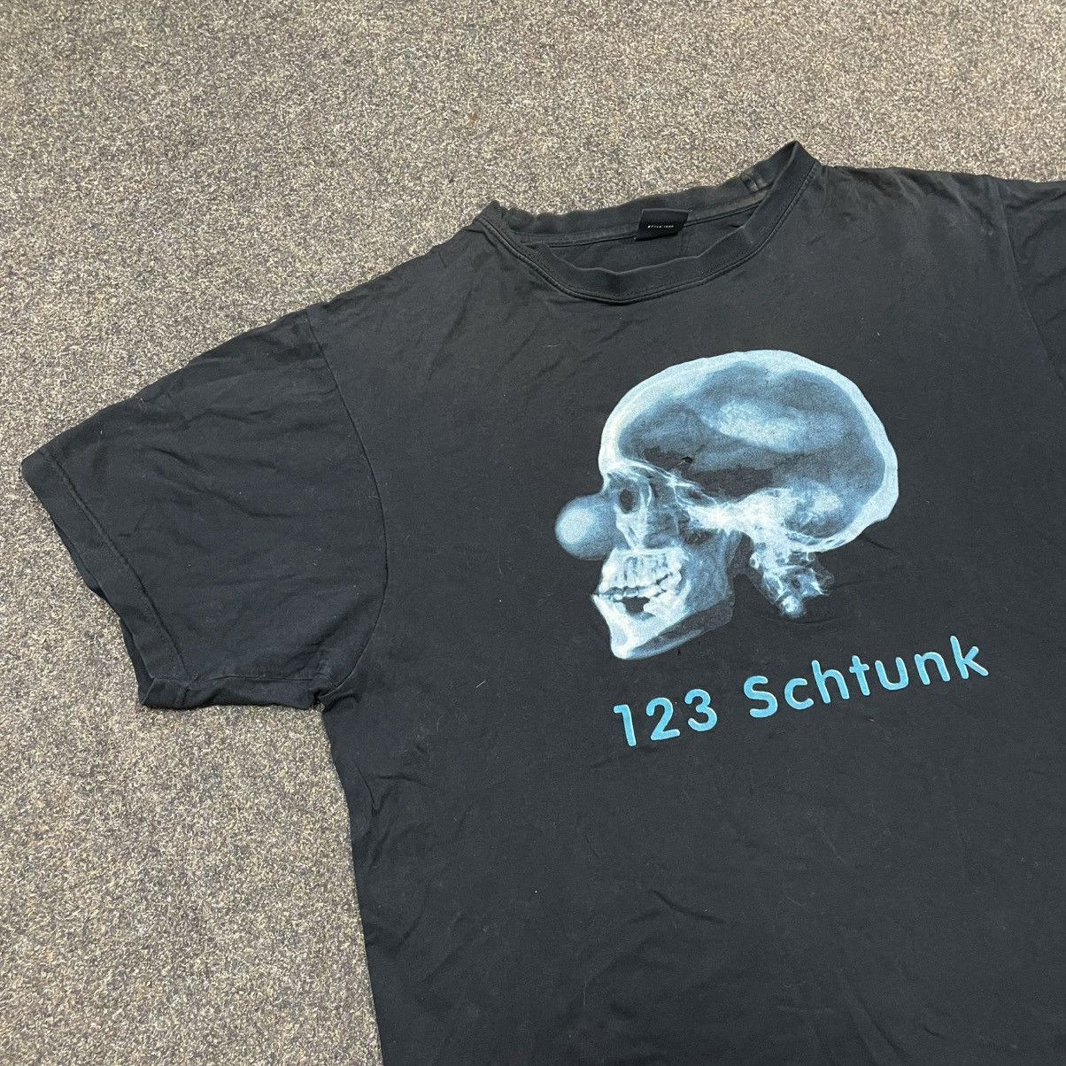 Vintage Vintage Y2K Skeleton Graphic Tee Faded Black Goth Relaxed L Size US L / EU 52-54 / 3 - 2 Thumbnail