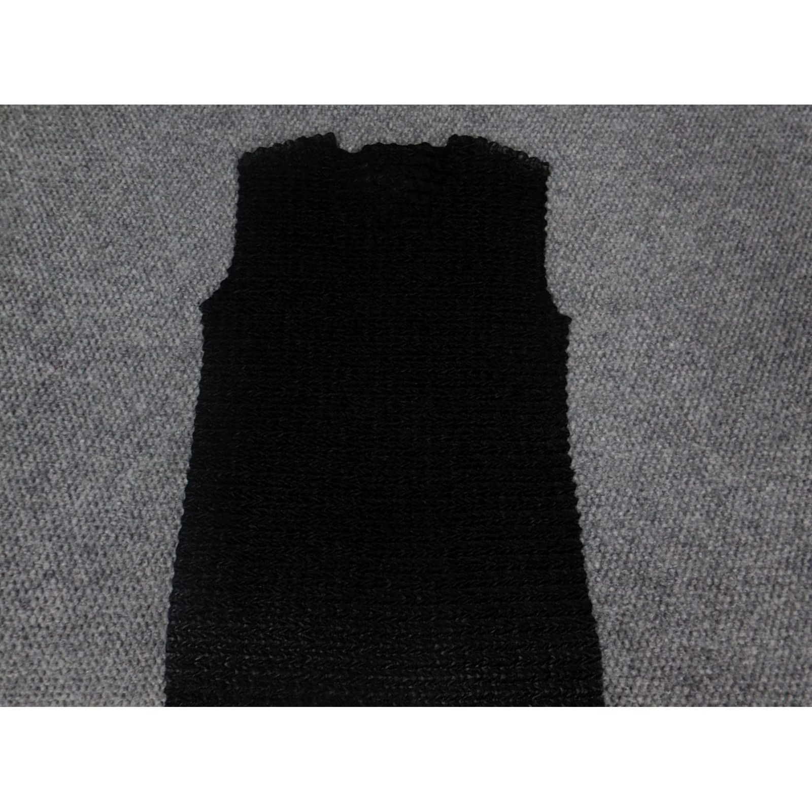 Vintage Dressbarn Blouse Women M Black Stretch Sleeveless Collared Pullover Casual Size M / US 6-8 / IT 42-44 - 6 Thumbnail