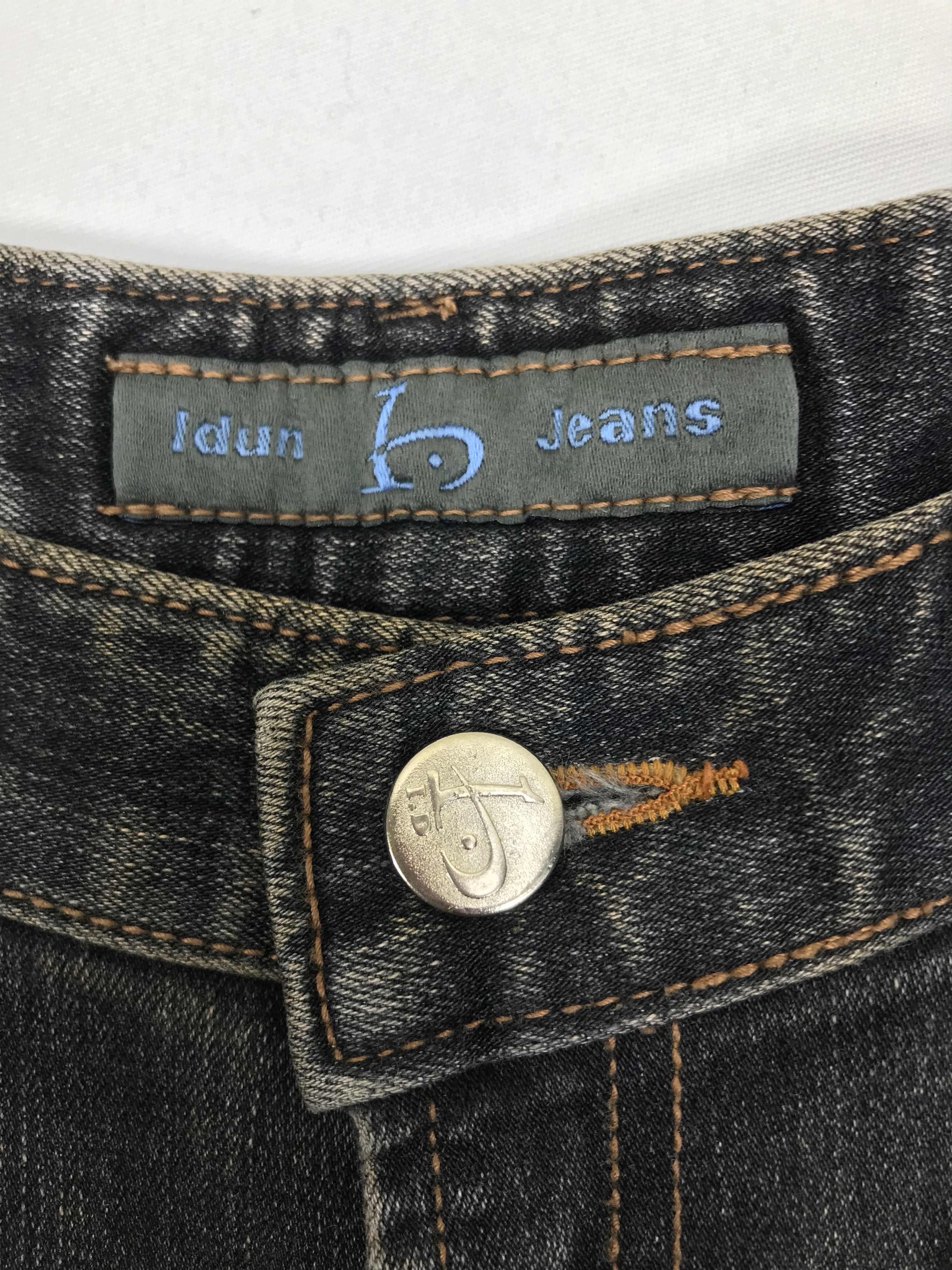 Japanese Brand Vintage Japanese Embroidered Art Bell Bottom Flare Jeans Size 29" - 14 Thumbnail
