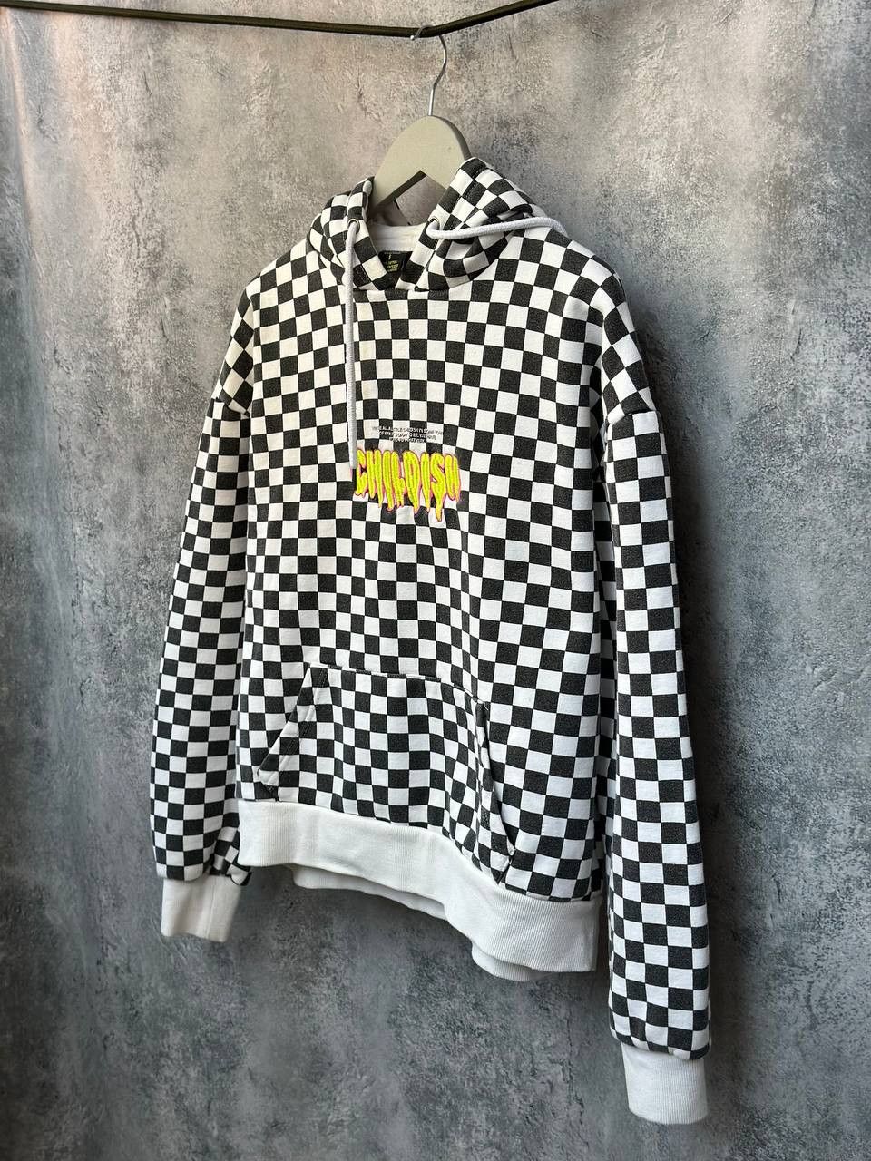 CHILDS × Vintage CHILDISH TGF Checkered Skater Hoodie Pre-2000 Size US S / EU 44-46 / 1 - 2 Thumbnail