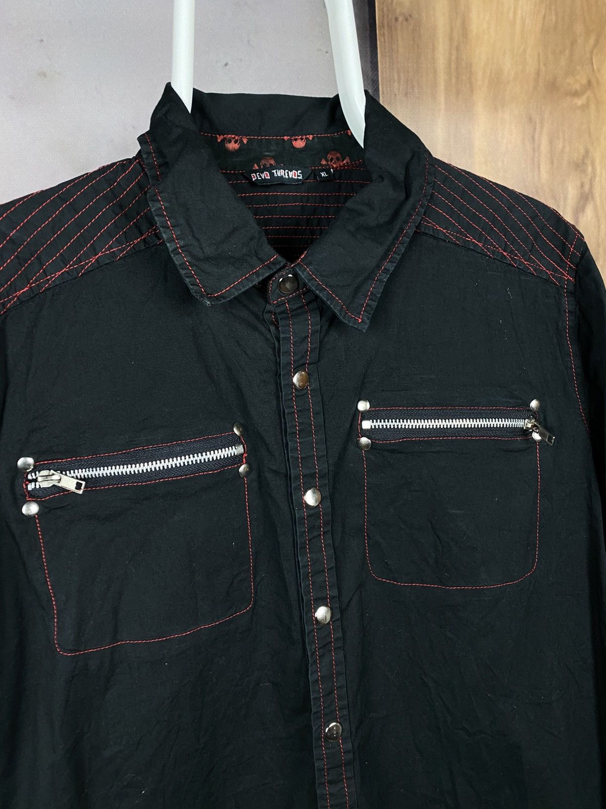 Japanese Brand 💀Vintage Shirt Short Sleeve Dead Threads VTG Avant Gard Tee💀 Size US XL / EU 56 / 4 - 2 Thumbnail