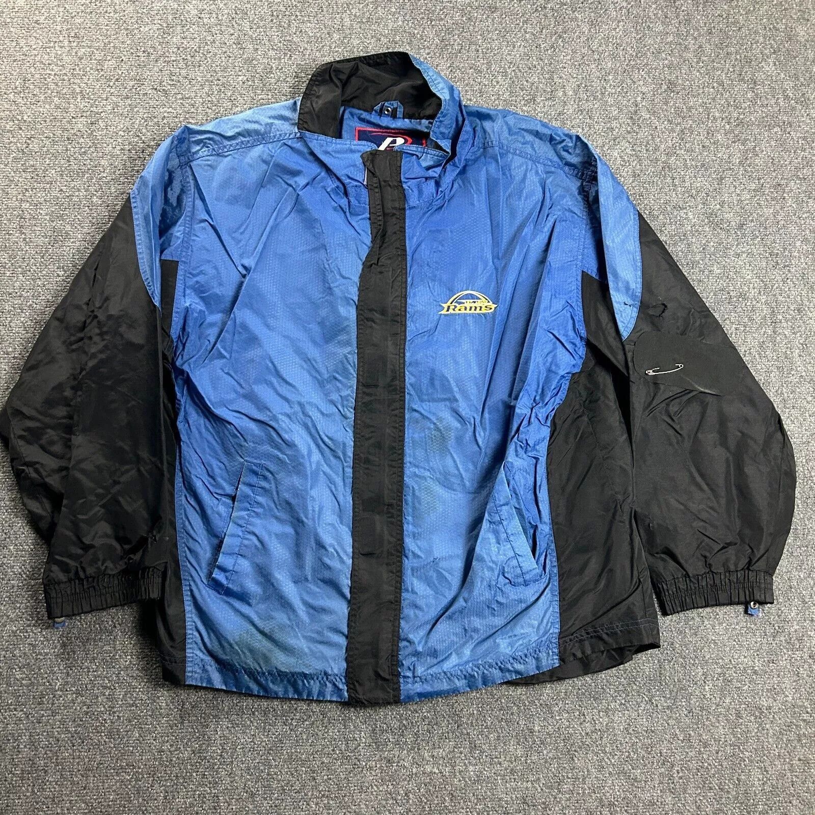Vintage St. Louis Rams Jacket Mens Medium Softshell Thrashed Size US M / EU 48-50 / 2 - 1 Thumbnail