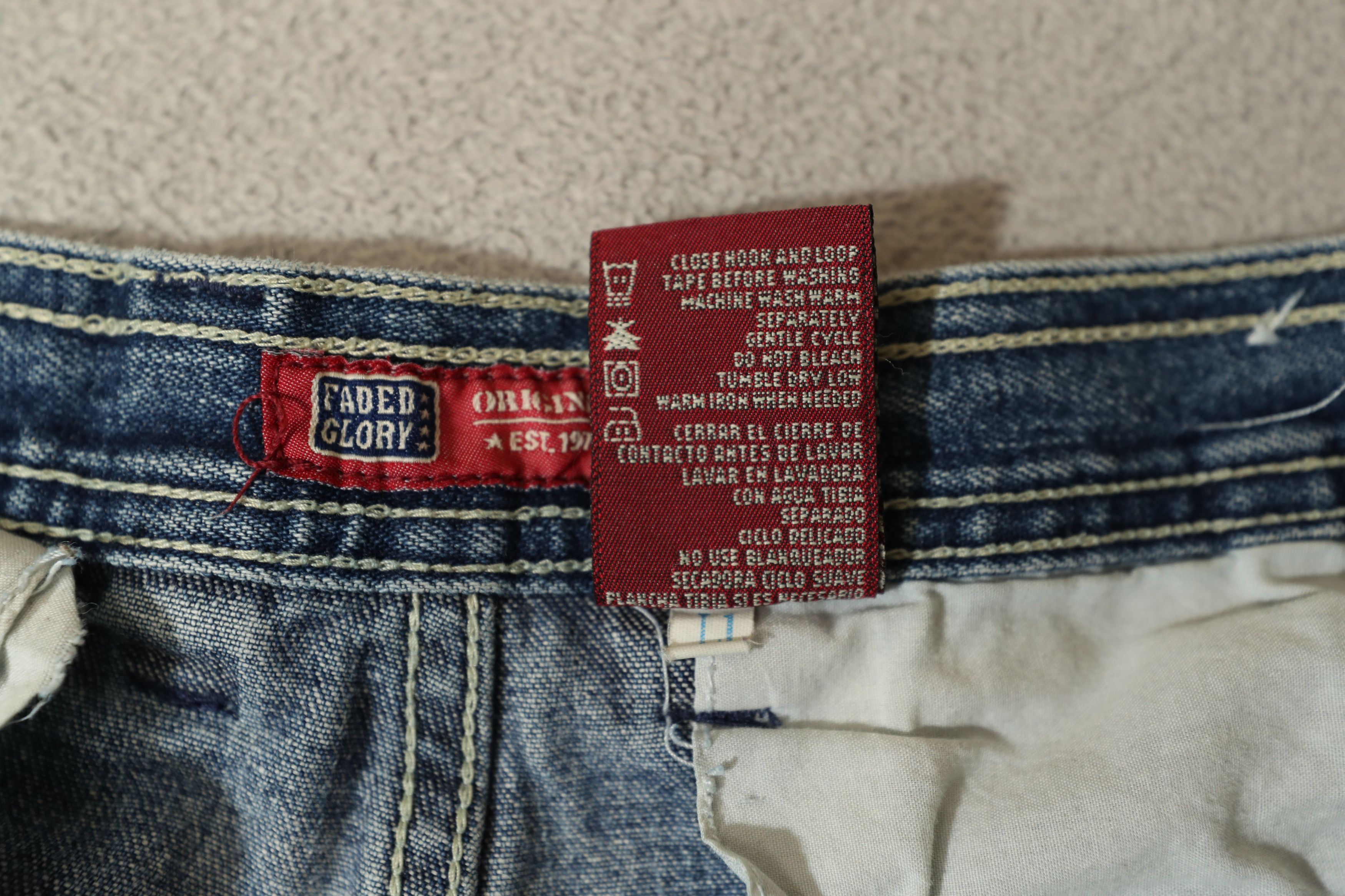 Faded Glory Faded Glory Denim Cargo Pants (30x30) Size US 30 / EU 46 - 9 Thumbnail