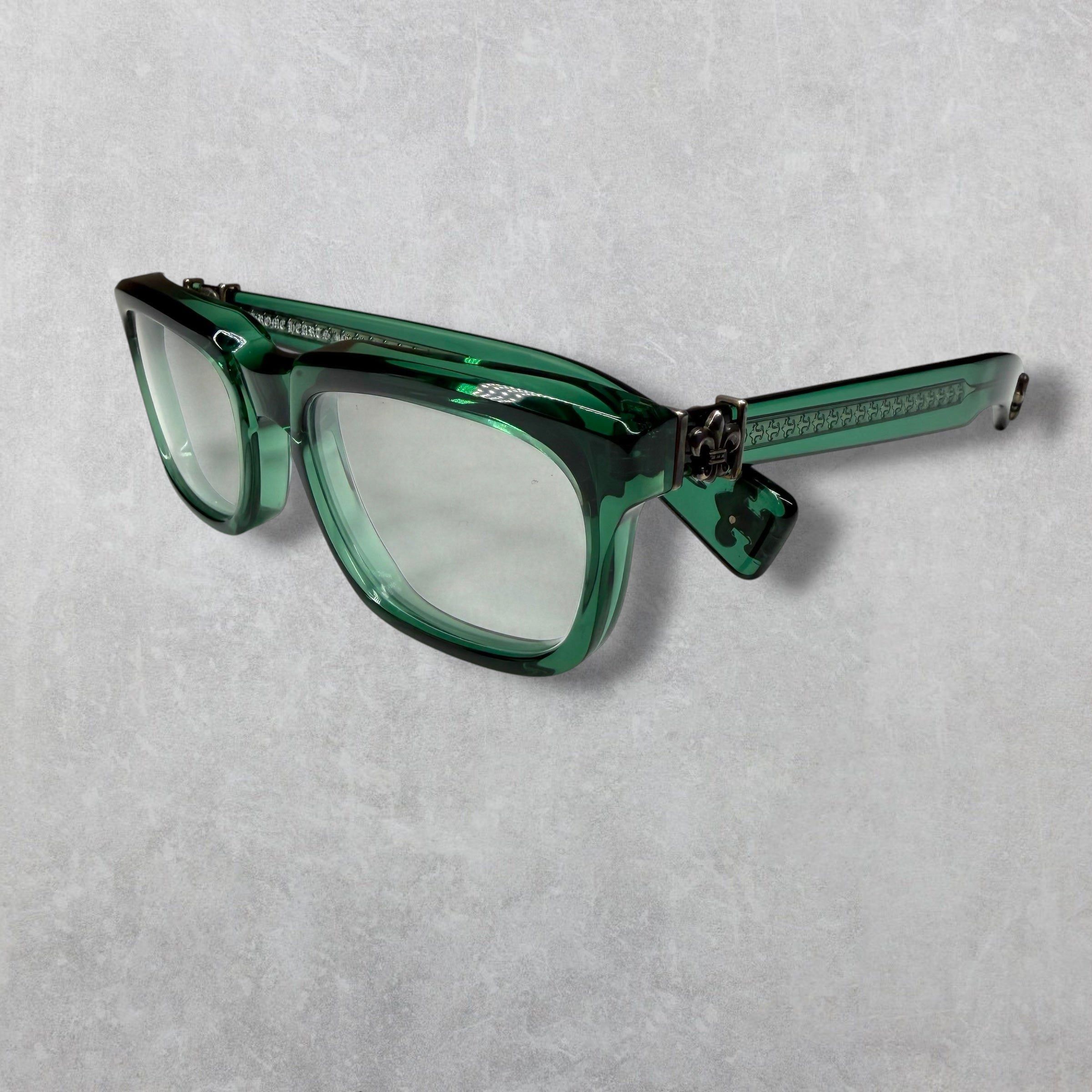 Chrome Hearts Chrome Hearts See You In Tea Marine Green Glasses Size ONE SIZE - 1 Thumbnail