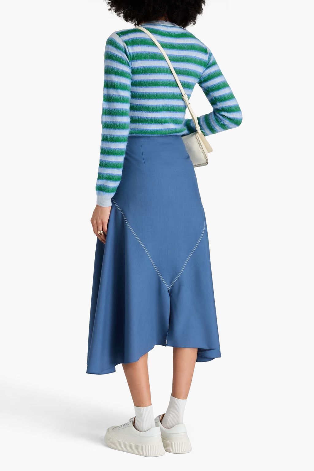 Marni o1y1125 Midi Skirt in Pastel Blue Size 28" / US 6 / IT 42 - 3 Thumbnail