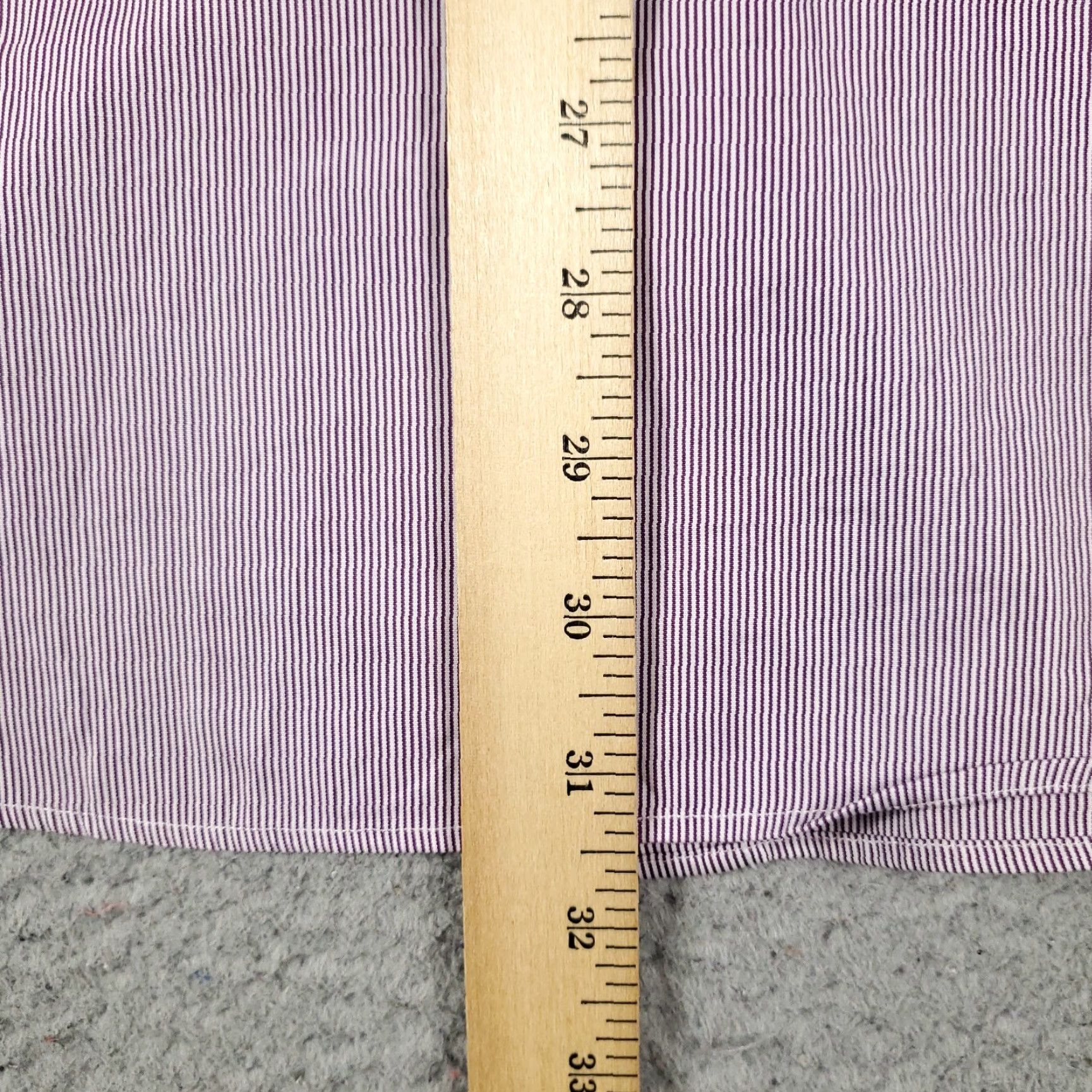Ralph Lauren Ralph Lauren Shirt Mens 15.5 Purple Striped Dress Button Up Long Sleeve Size 40R - 4 Thumbnail