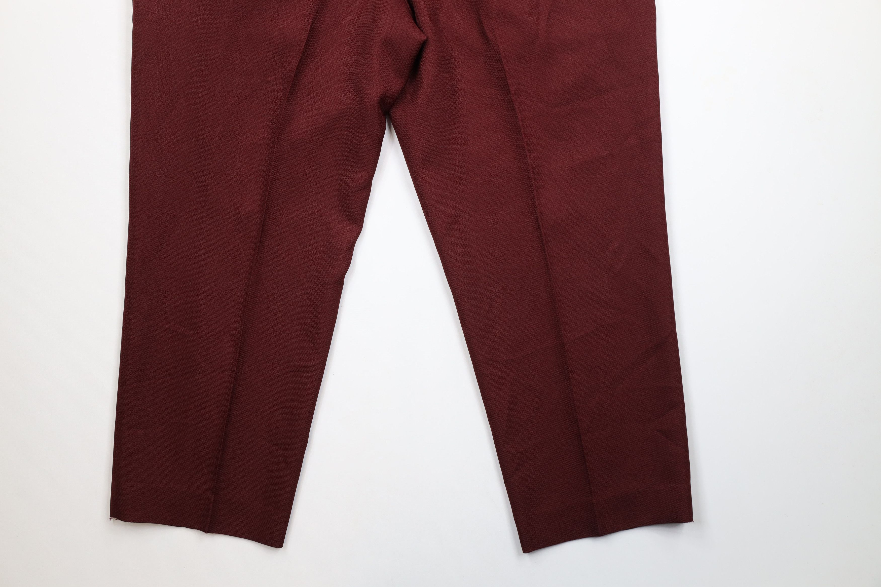 Vintage Vintage 90s Streetwear Knit Wide Leg Chino Pants Red Size US 44 / EU 60 - 11 Thumbnail